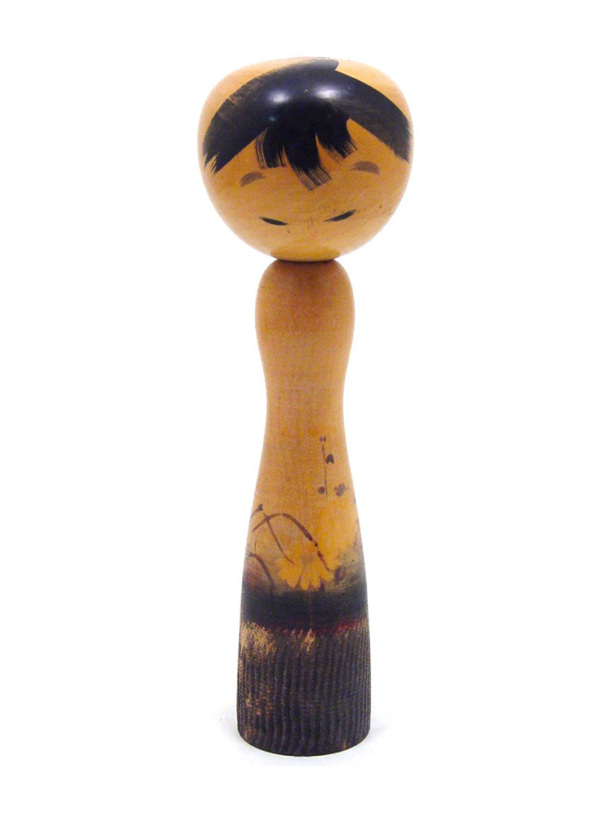 Banshu | Late Autumn Vintage Sosaku Kokeshi Doll by Watanabe, Masao