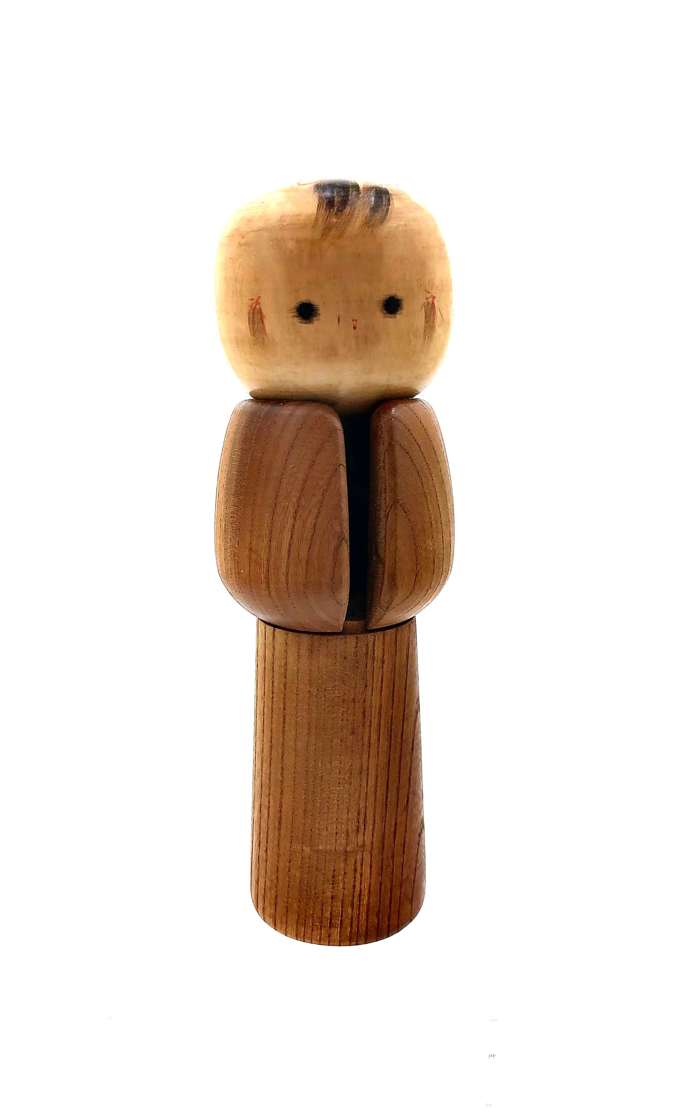 Vintage Sosaku Kokeshi entitled: “Michi noku | Snow Country” by Aida, Seihou