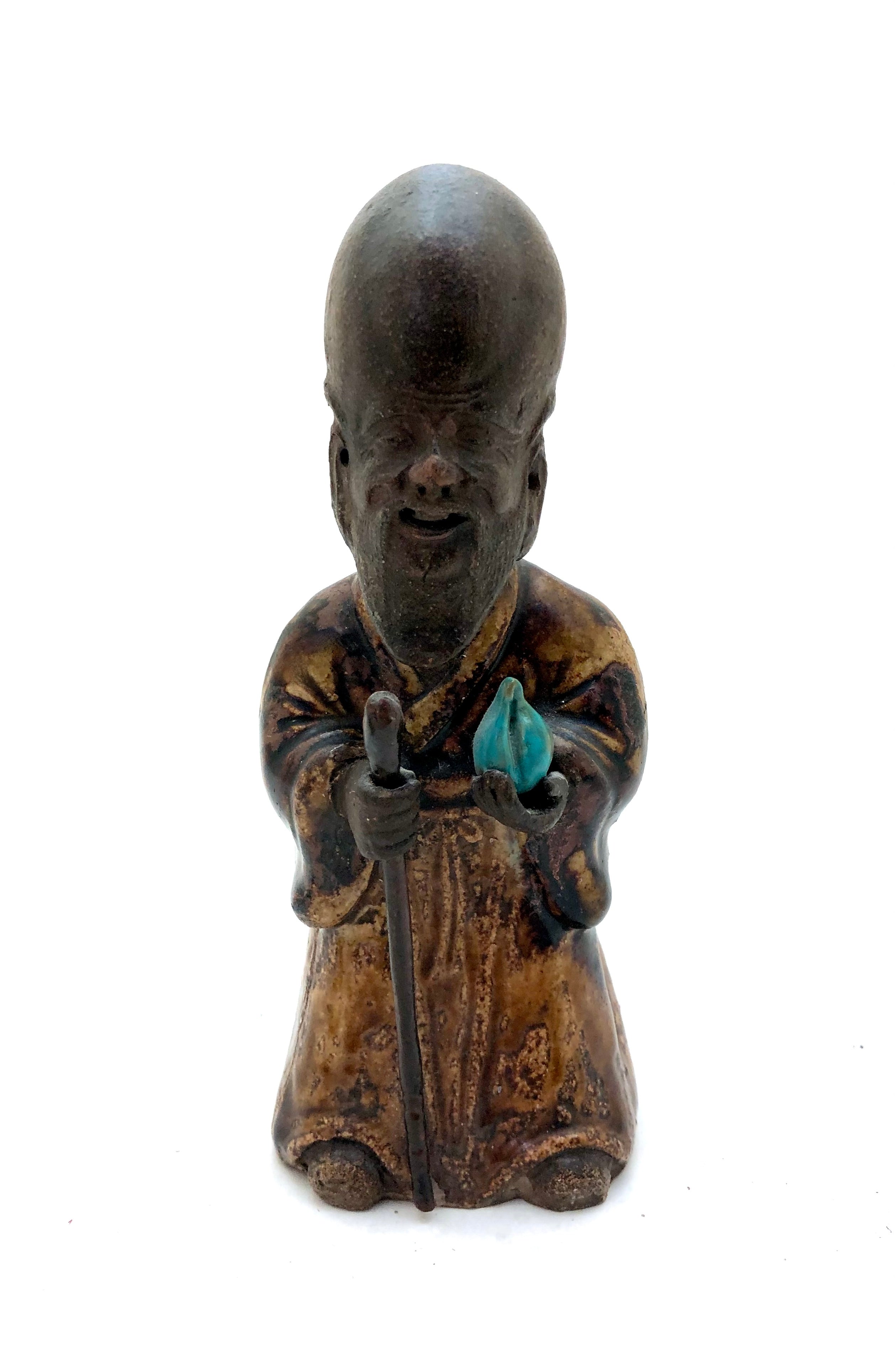 Antique Chinese Shiwan Pottery | Shou Xing