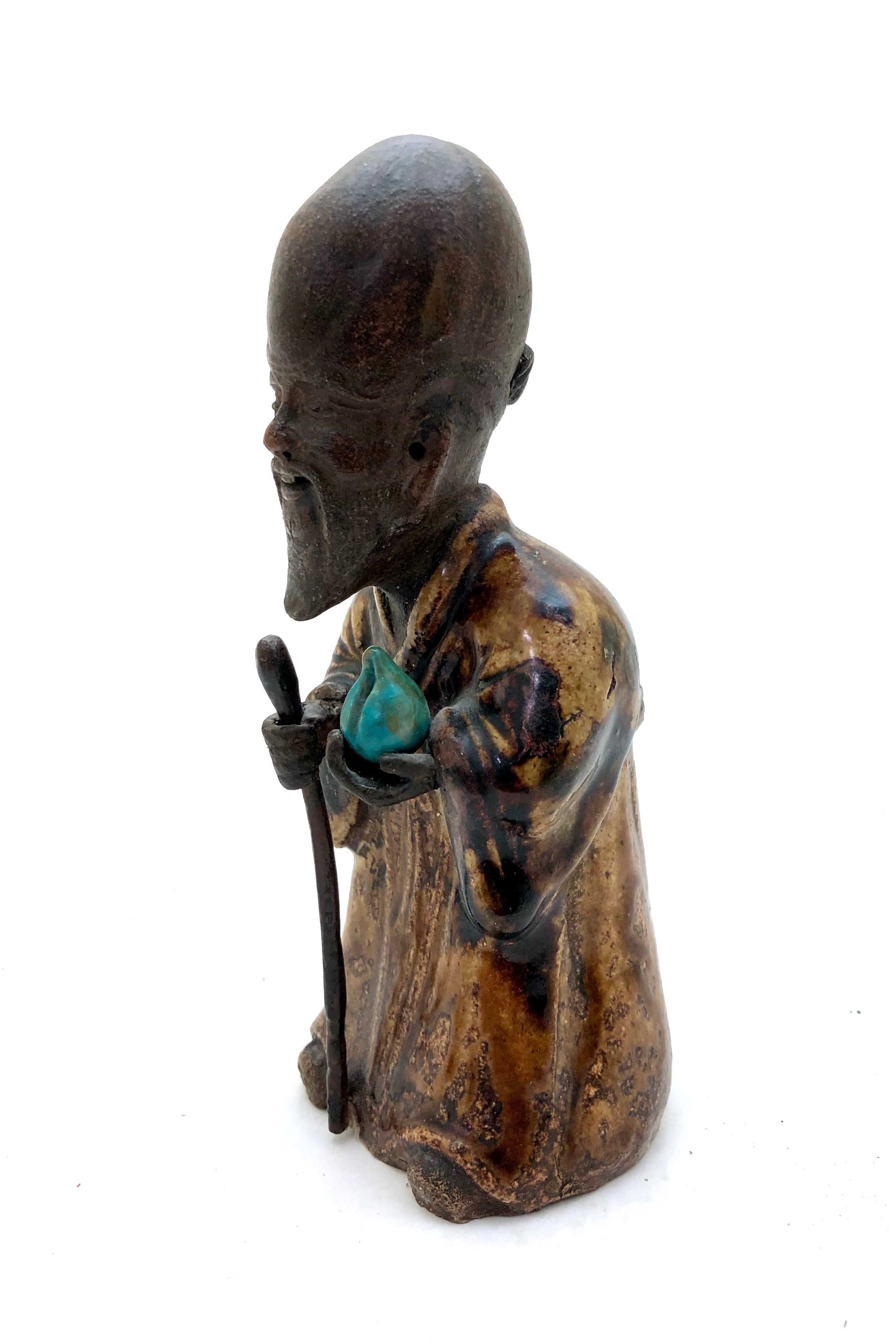 Antique Chinese Shiwan Pottery | Shou Xing