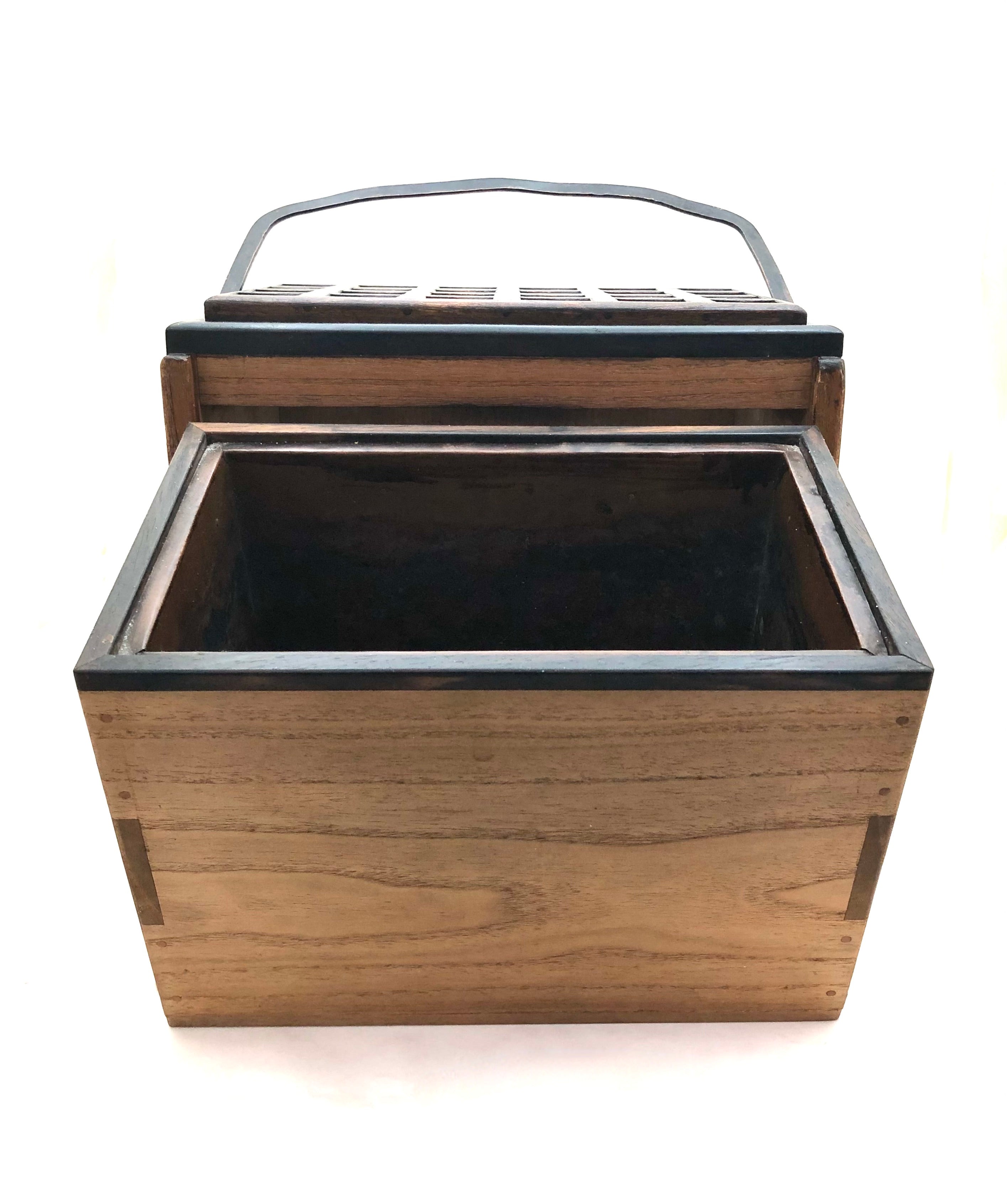 Japanese Antique Portable Hibachi Brazier Hand Warmer | Taishō era