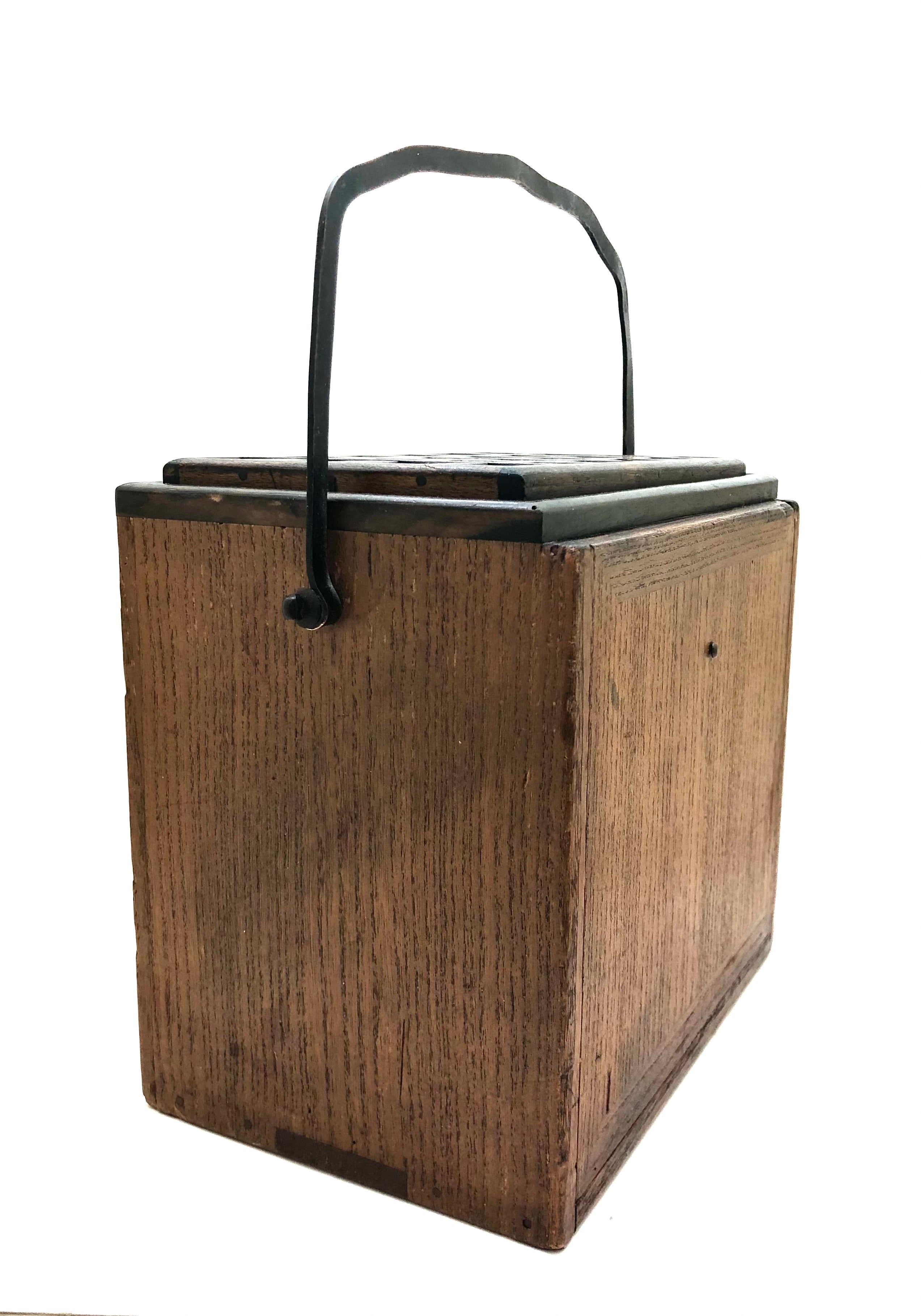 Japanese Antique Portable Hibachi Brazier Hand Warmer | Taishō era