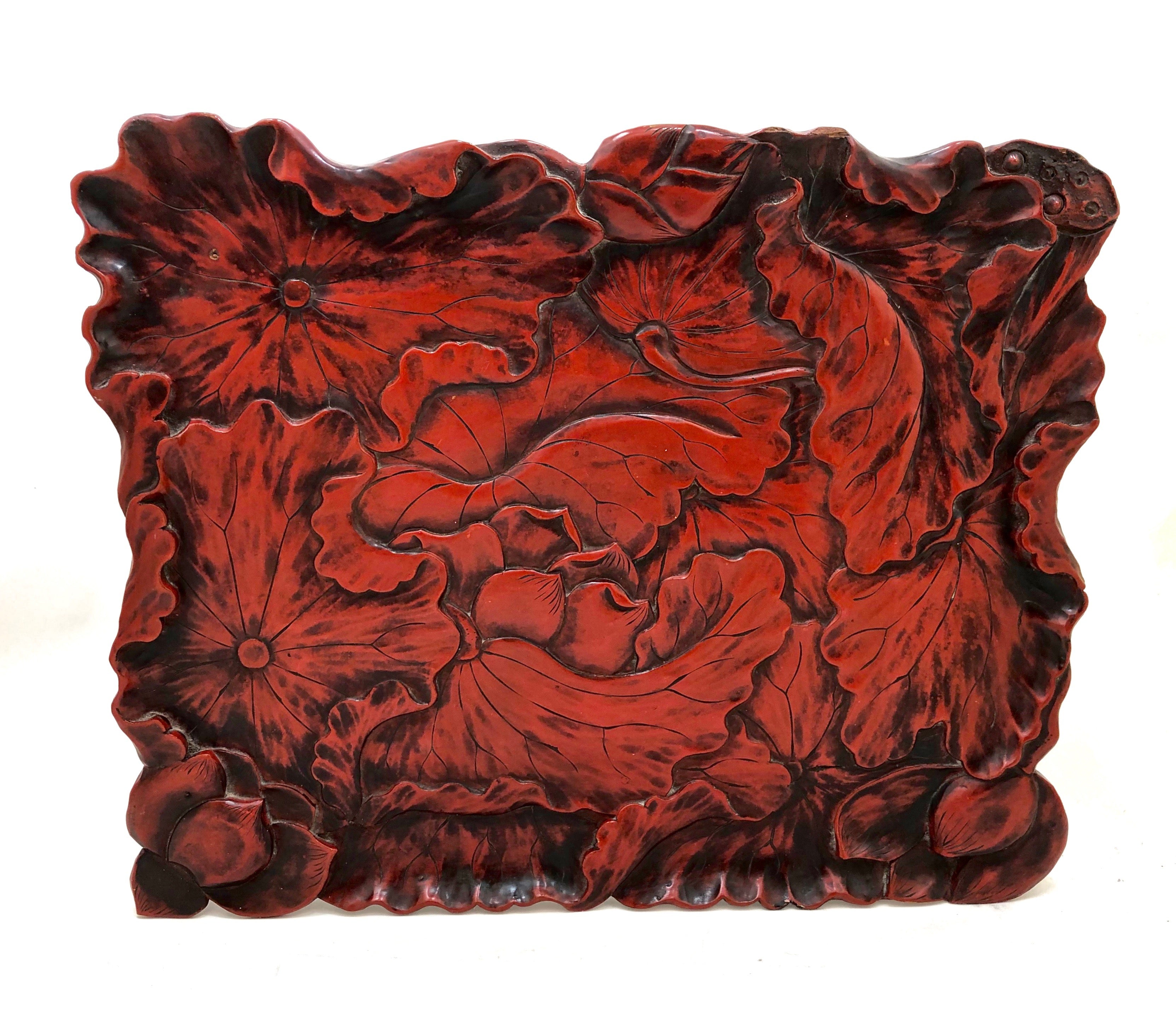 Vintage Japanese Kamakura-bori Lacquer Tray | Murakami Tetsudō | Meiji Era