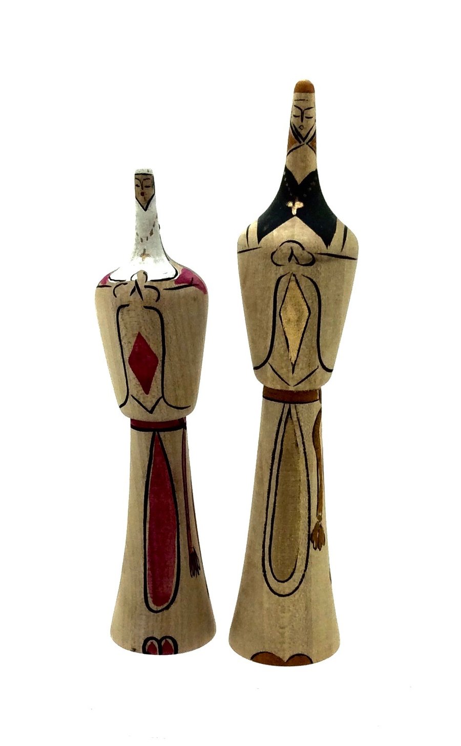 Kokeshi: Trappist Monk and Nun Figures