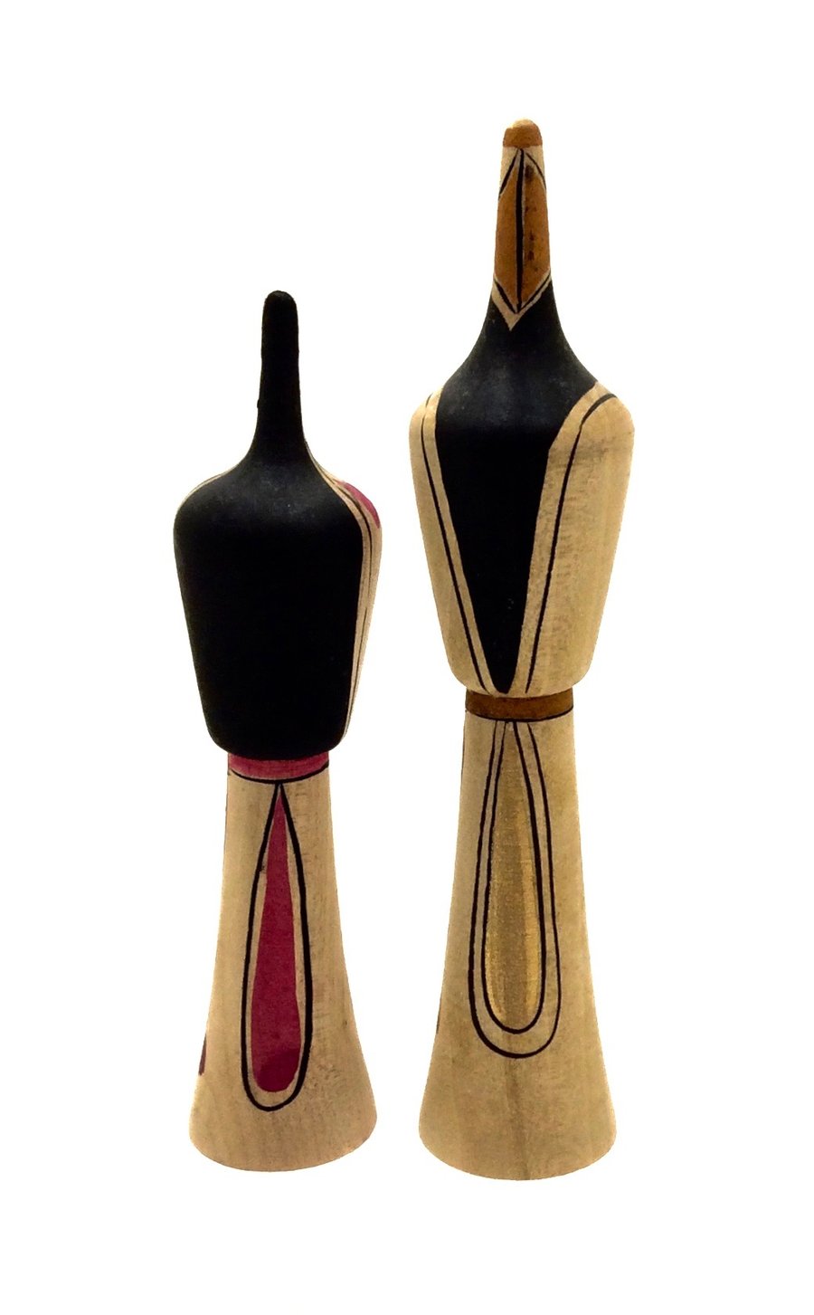 Kokeshi: Trappist Monk and Nun Figures_Back