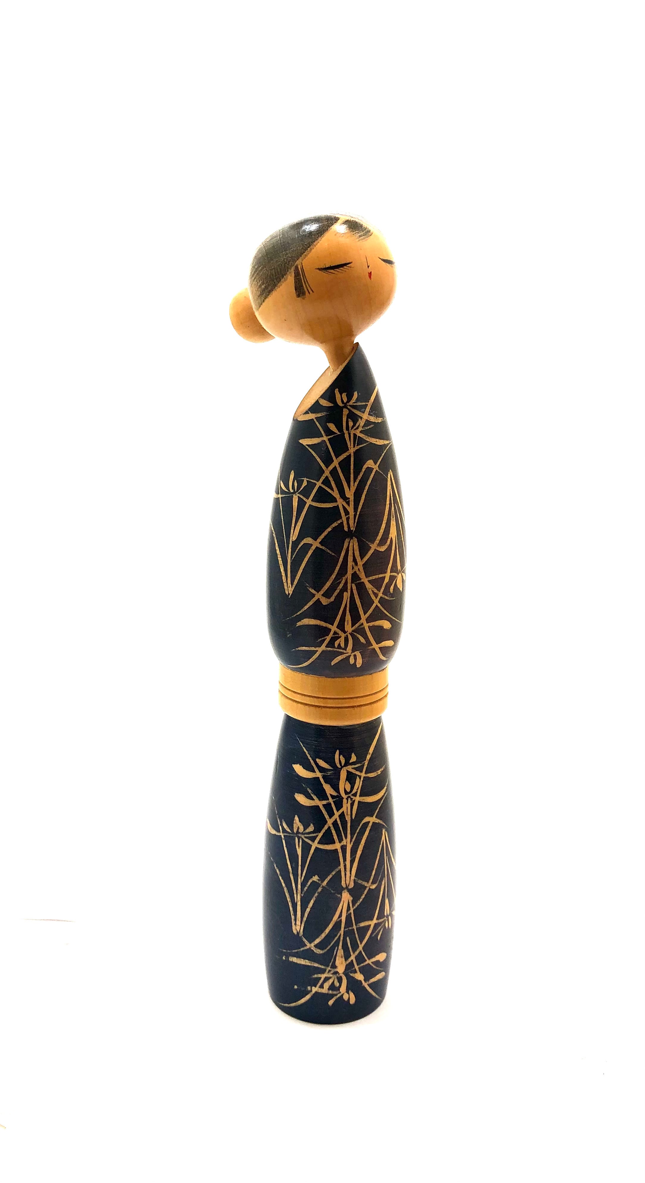 Japanese Creative  Kokeshi | Semishigure “Cicada’s Song” by Sato, Suigai