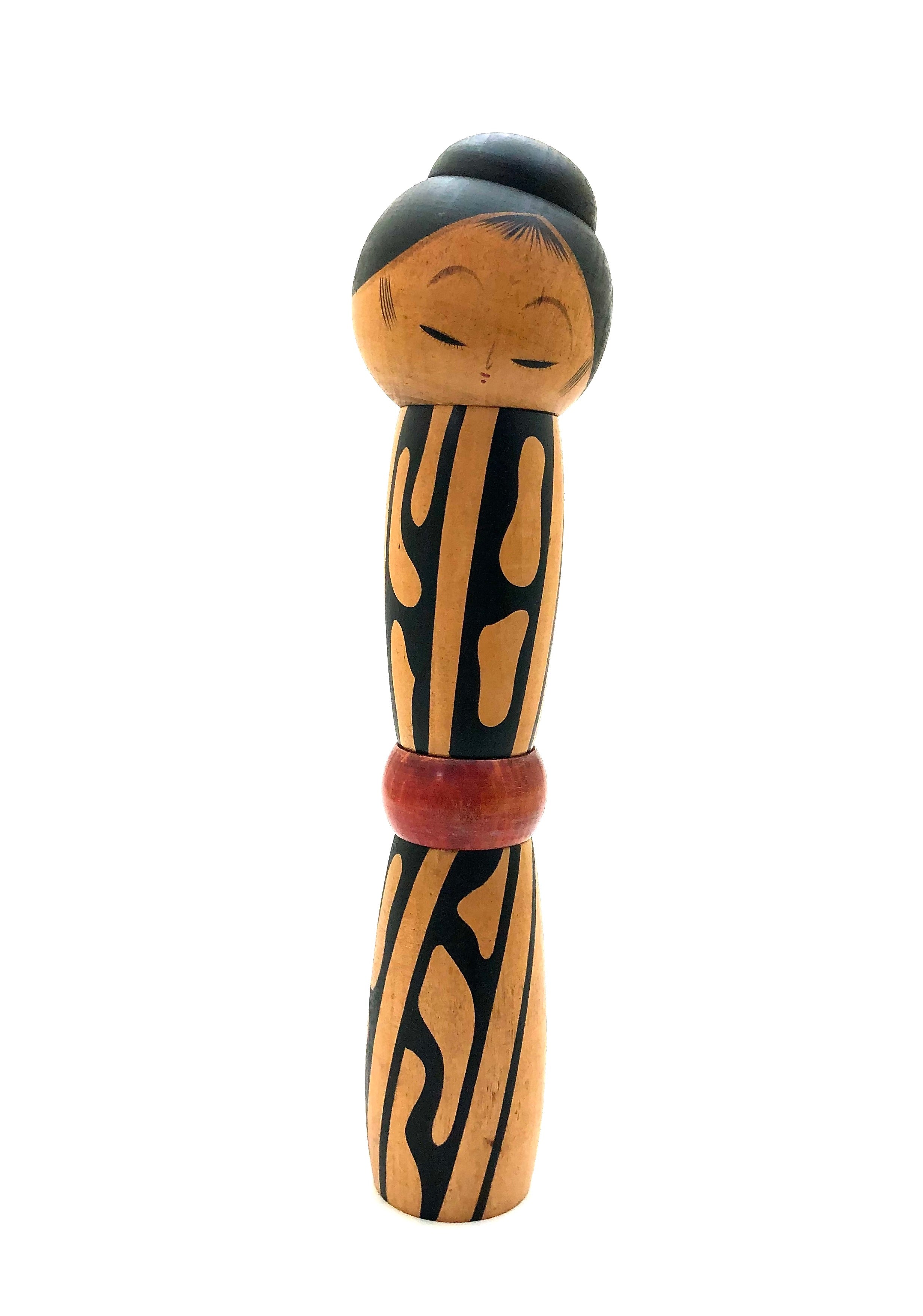 Antique RARE Japanese Ainu Inspired Kokeshi entitled: Yume | Dream by Miyashita, Hajime