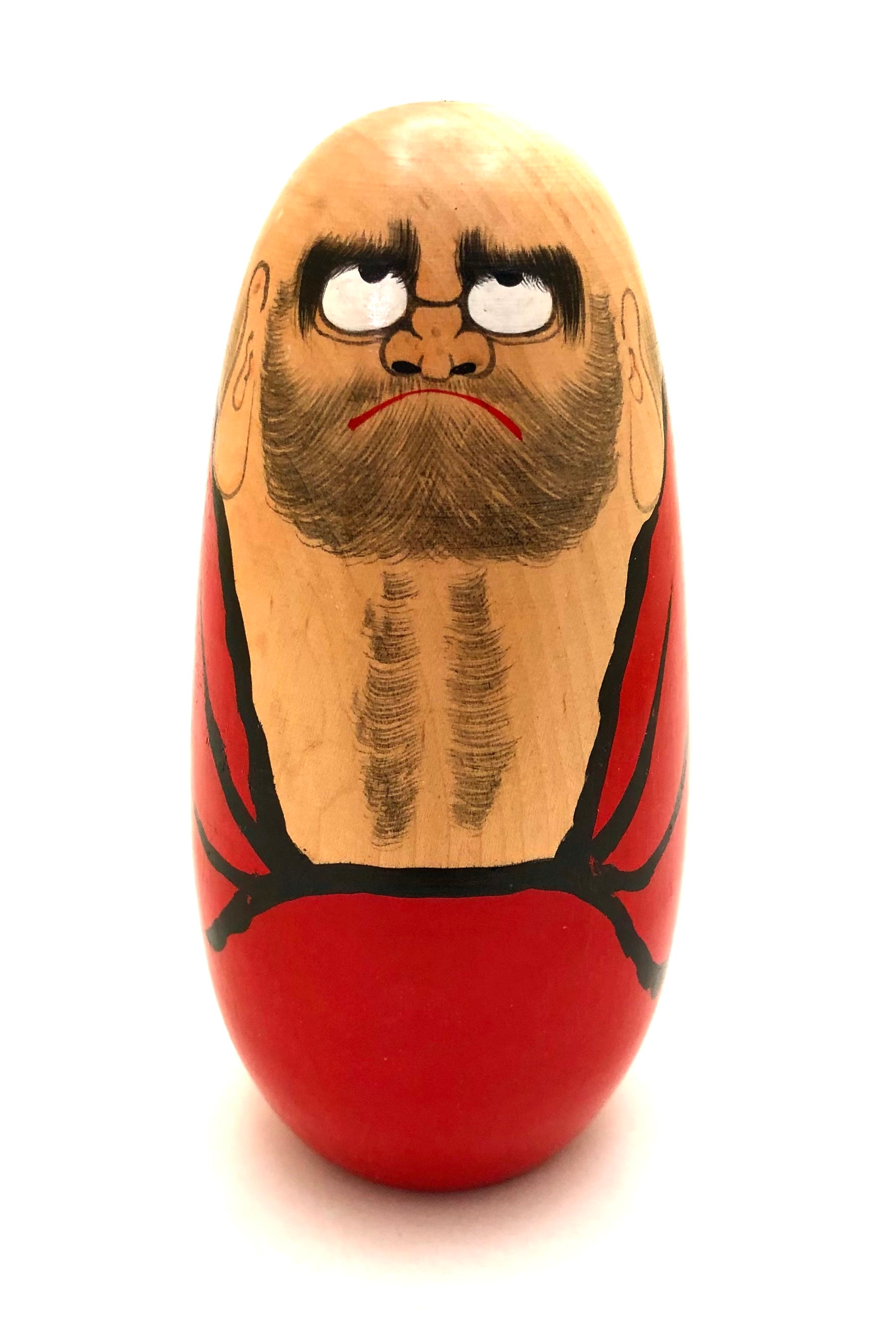 Vintage Japanese Daruma | Bodhidharma Kokeshi by Shouzan, Shido