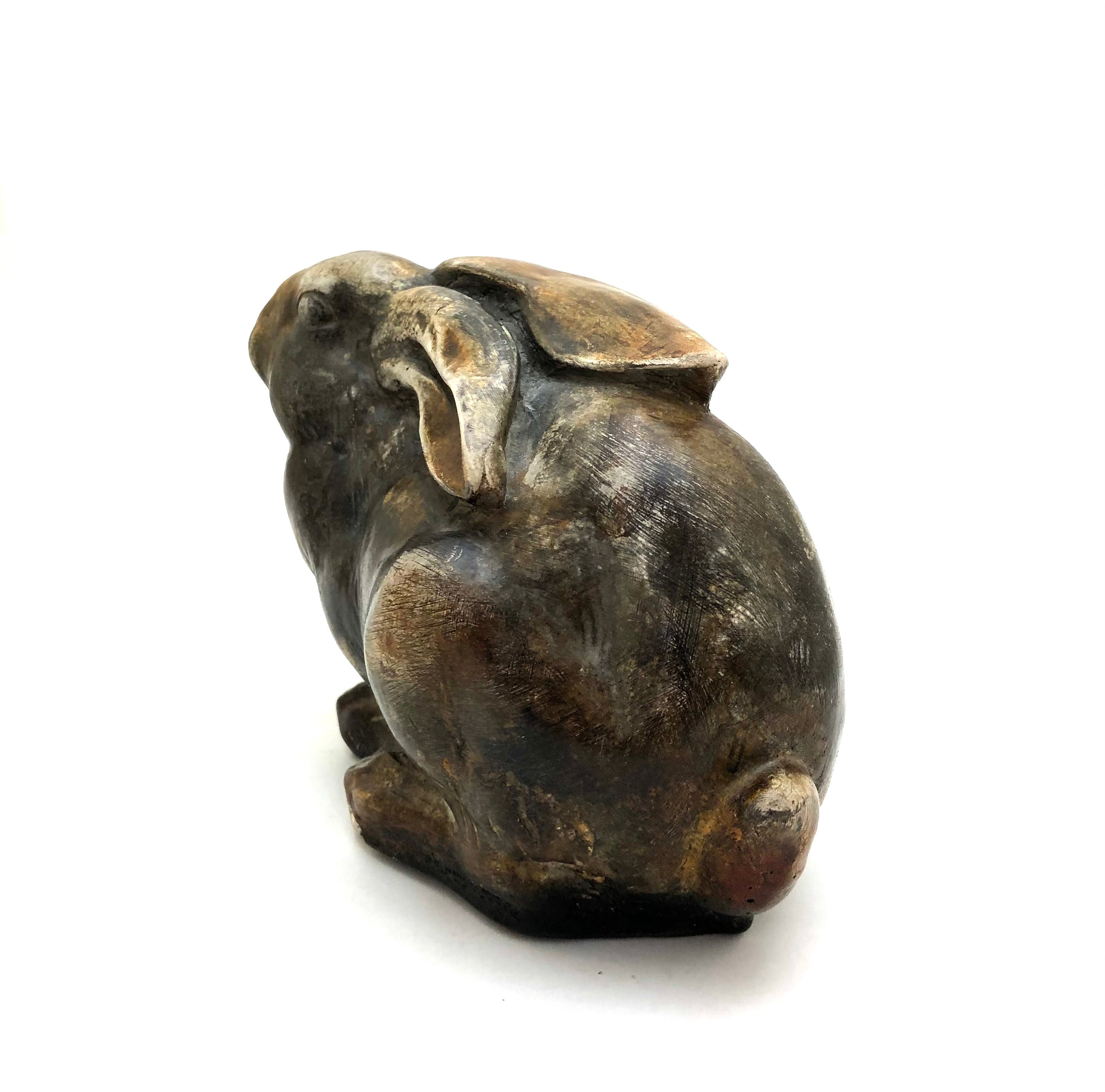 Japanese Seto-ware Hare Stoneware Figure by Fumio Koyama