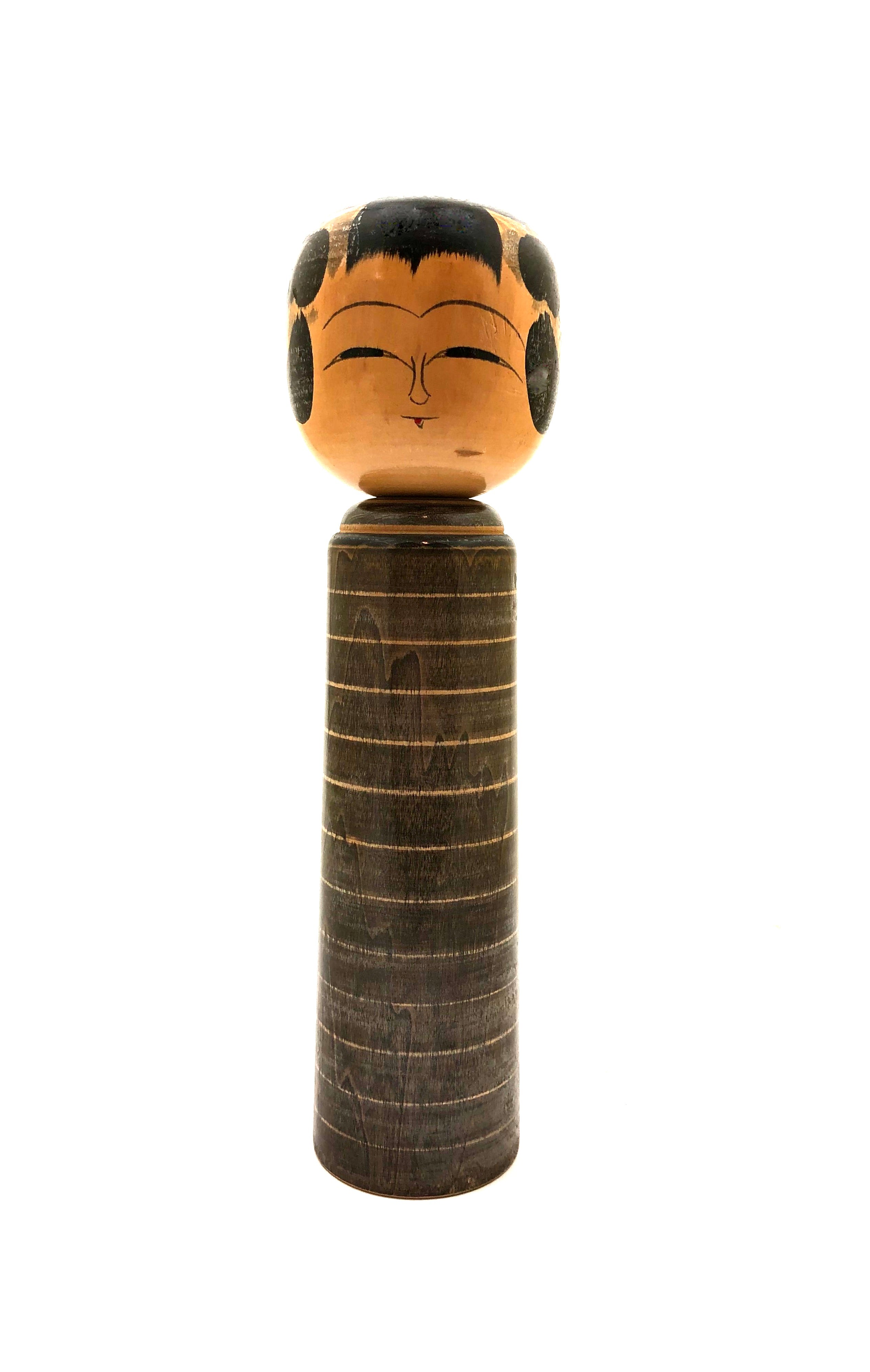 Vintage Japanese Kokeshi Entitled: "Koraku | Happiness" by Kiyohara, Takao