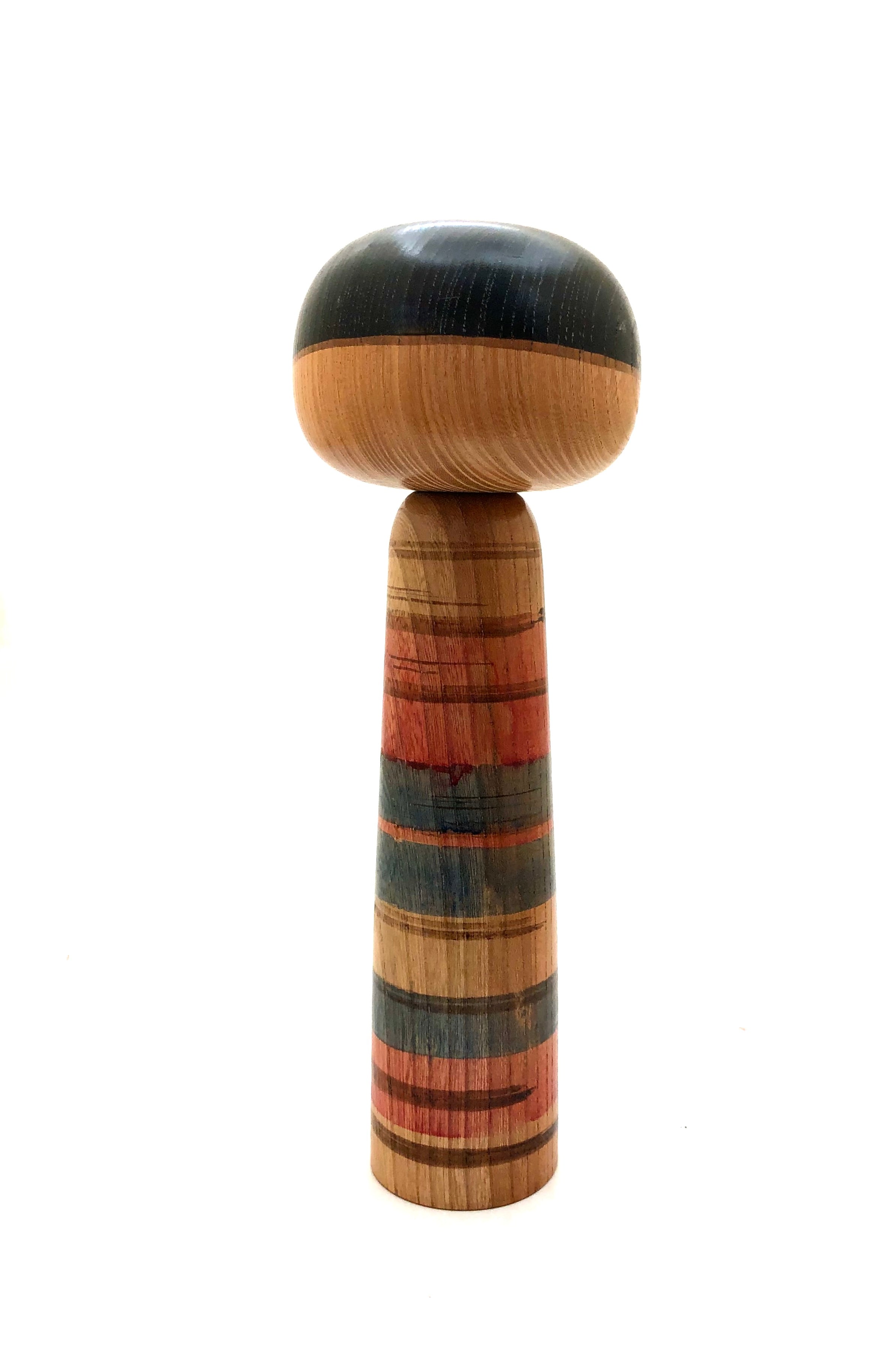 Vintage Sosaku Kokeshi entitled: “Kantori uta | Country Poem” by Yamanaka, Sanpei