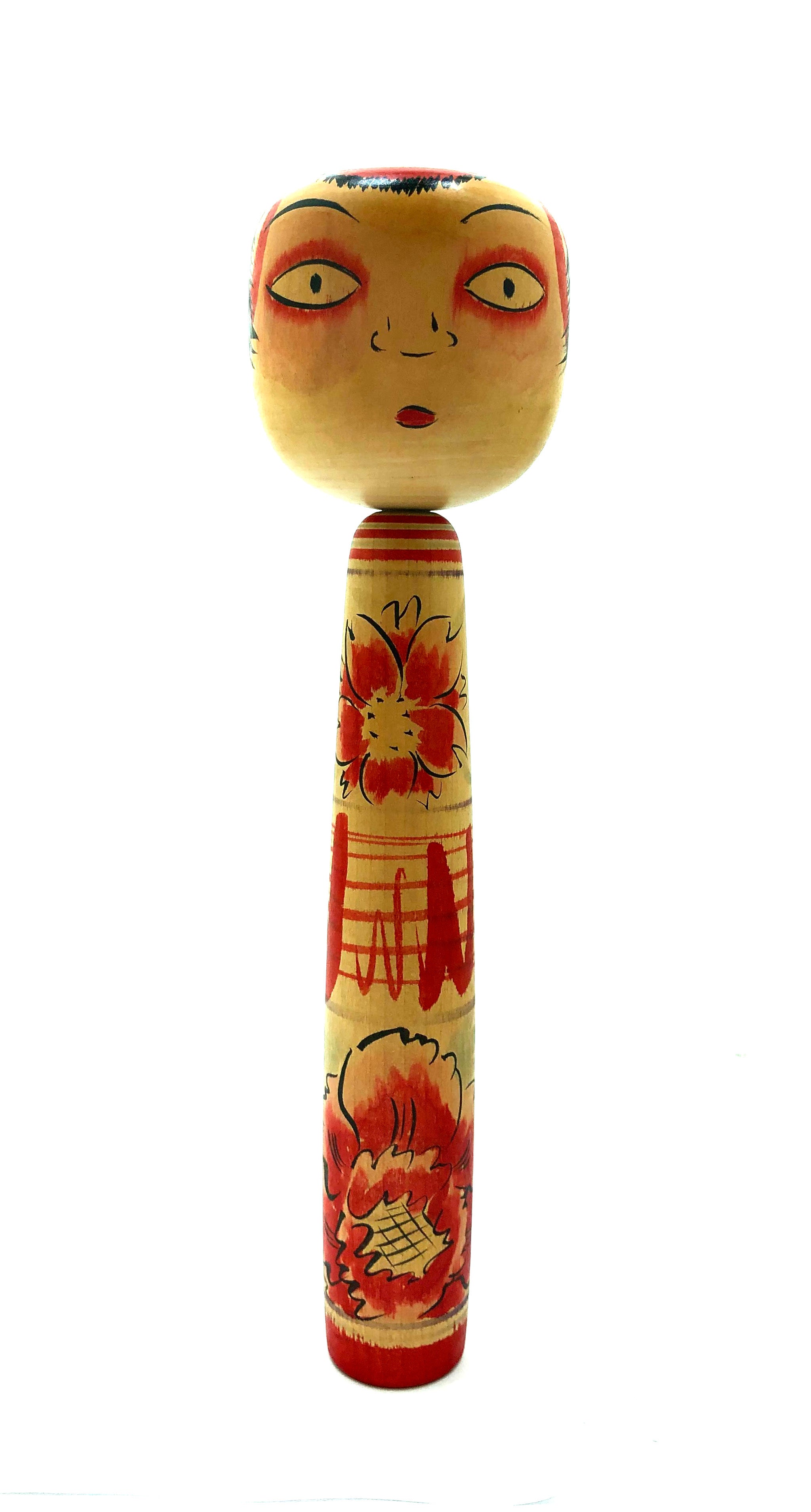 Traditional Vintage ‘Takobozu’ Nakanosawa Kokeshi by Seya, Shigeharu Tsuchiyu Family