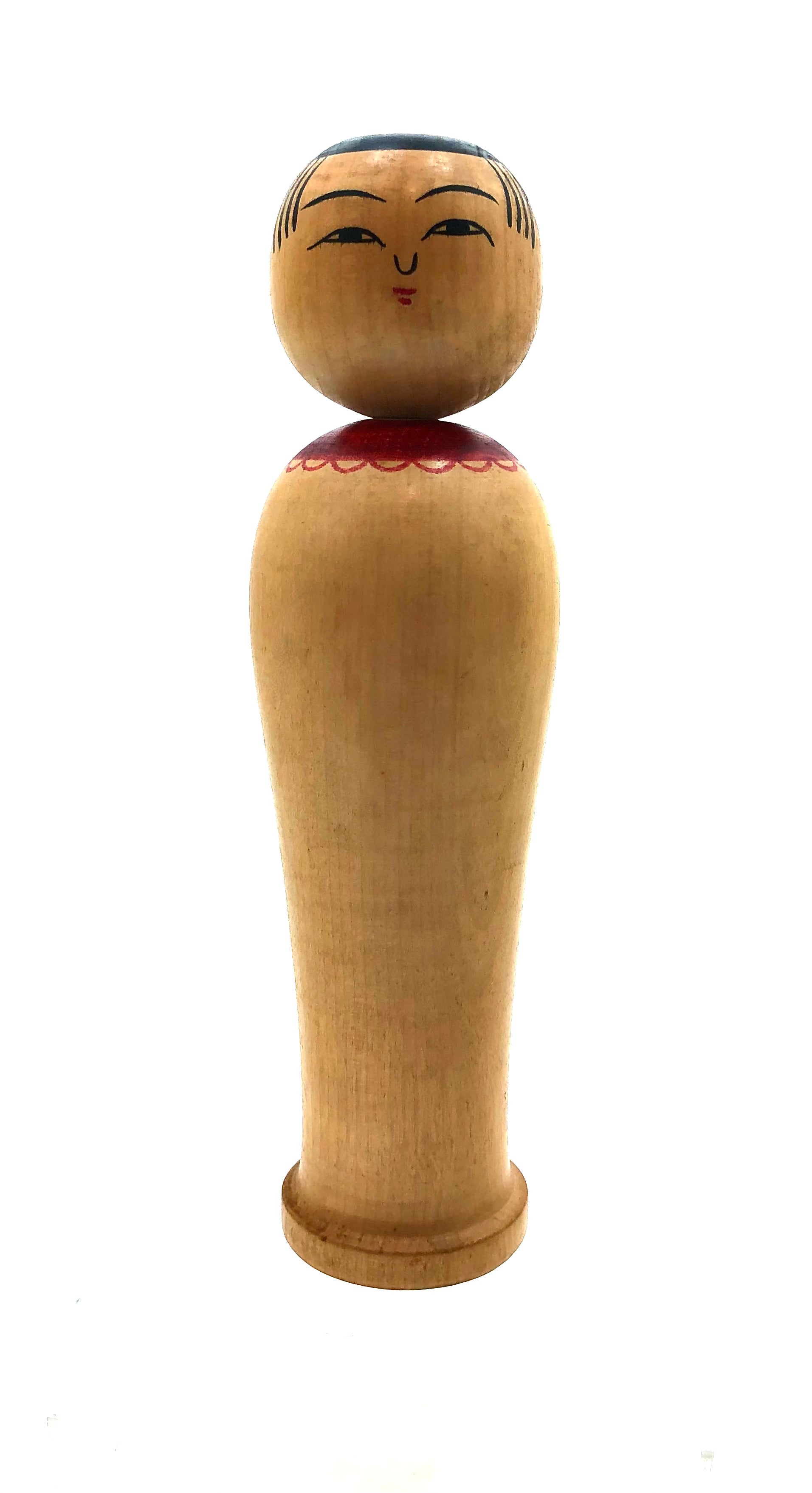 Traditional Rare Vintage, Nanbu-kei Traditional Kokeshi by Sakashita, Takao