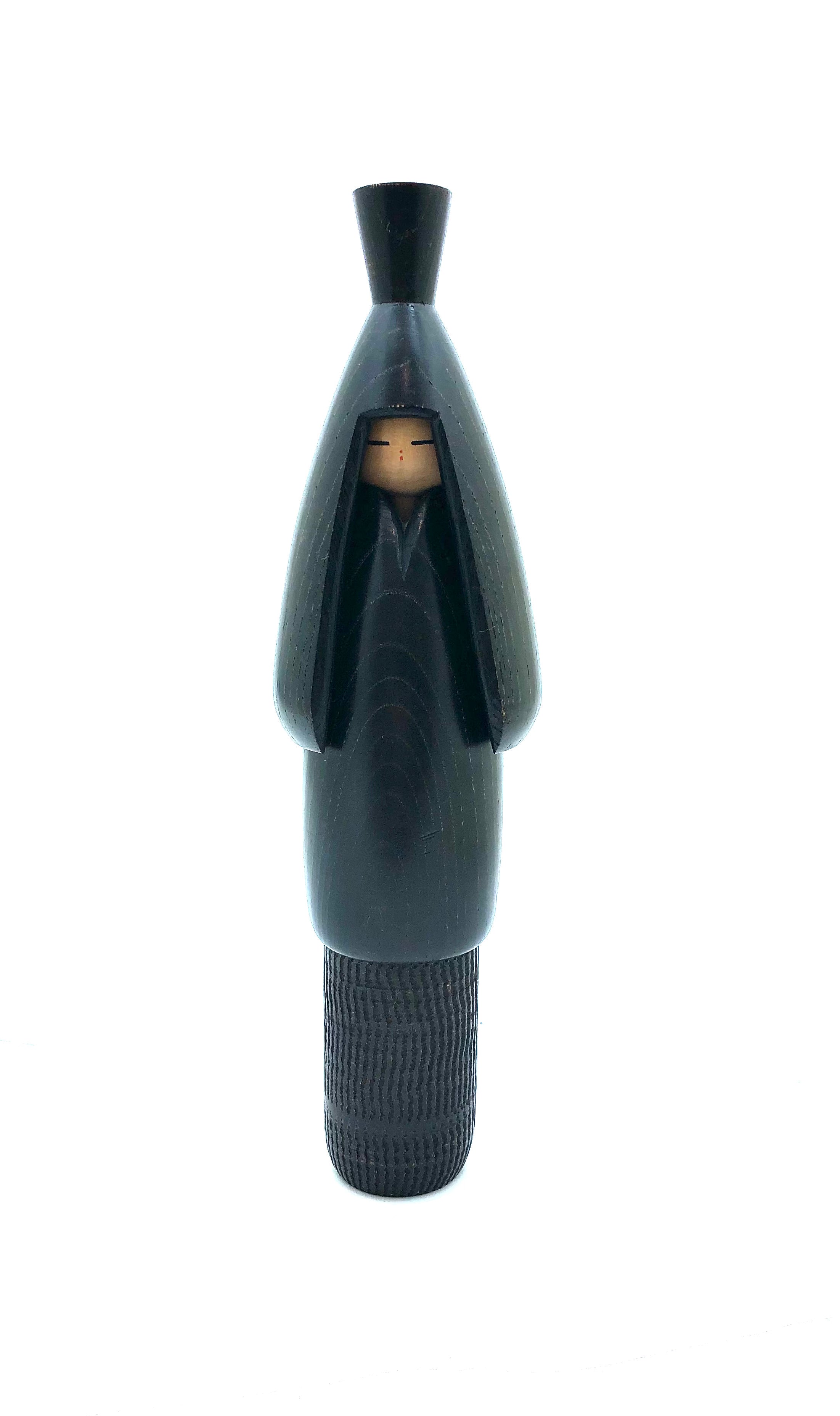 Vintage Minomushi Cape Sosaku Kokeshi by Shido Shouzan