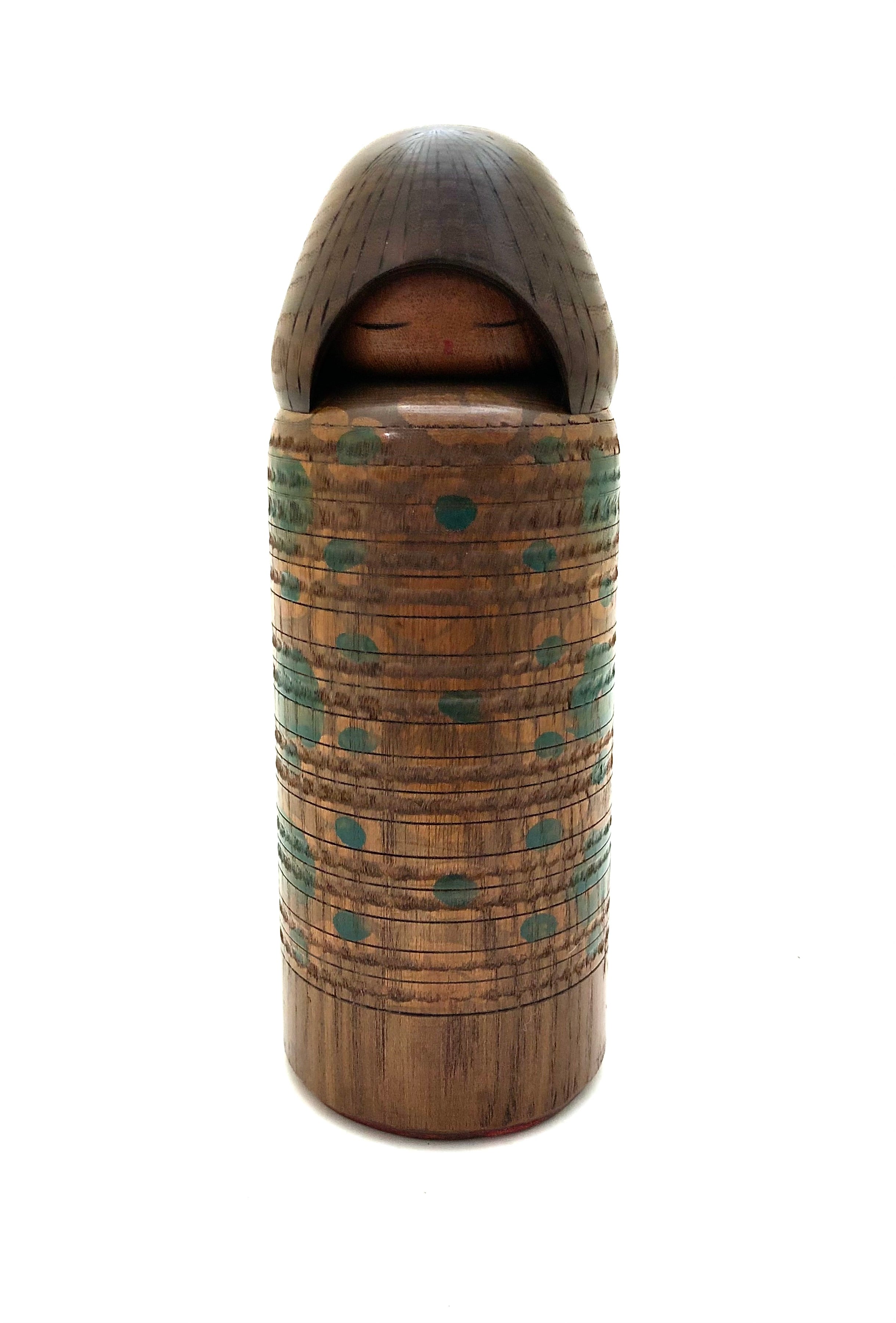 Vintage Sosaku Kokeshi entitled: Ikat Beauty by Miyajima, Muhitsu