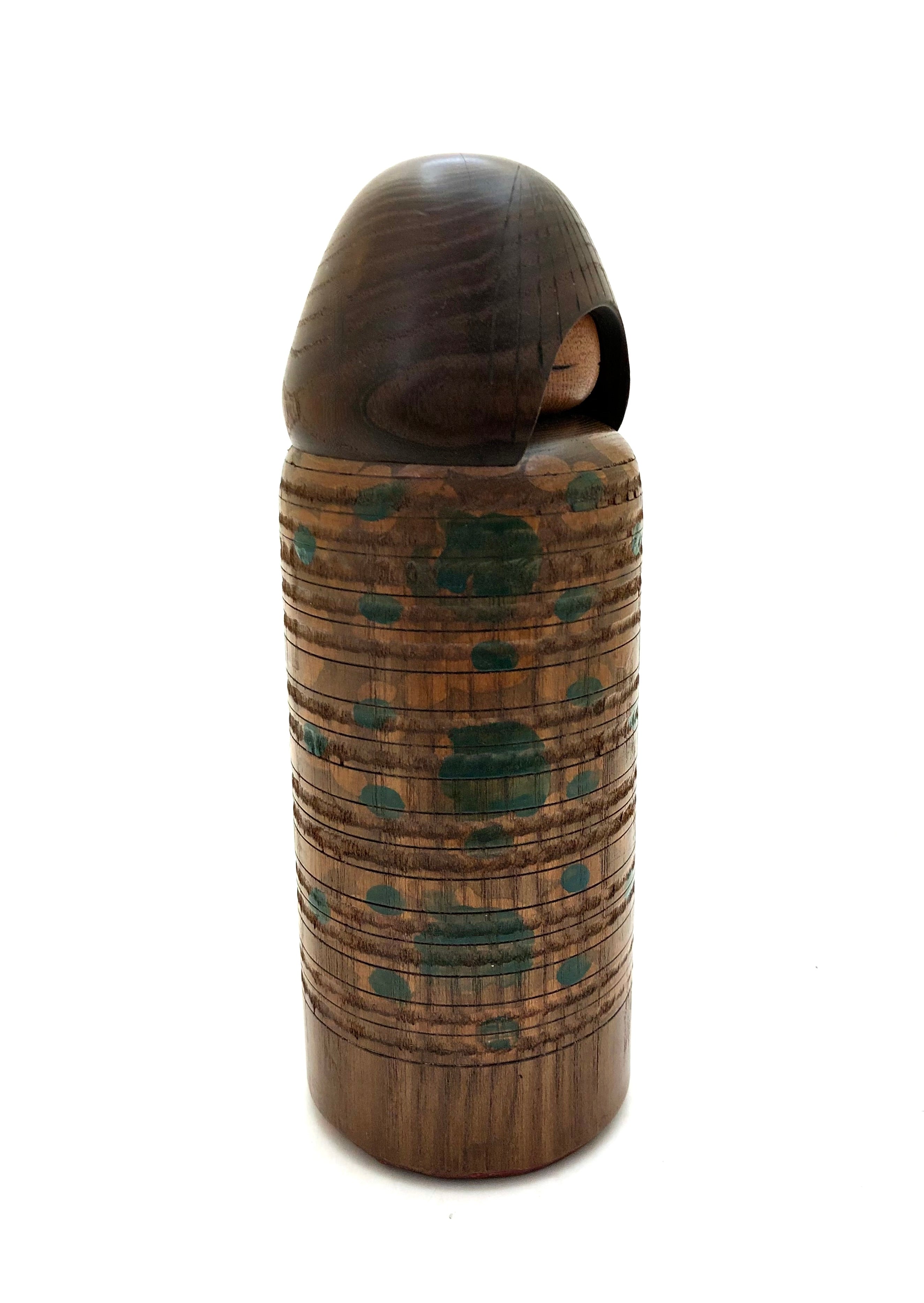 Vintage Sosaku Kokeshi entitled: Ikat Beauty by Miyajima, Muhitsu