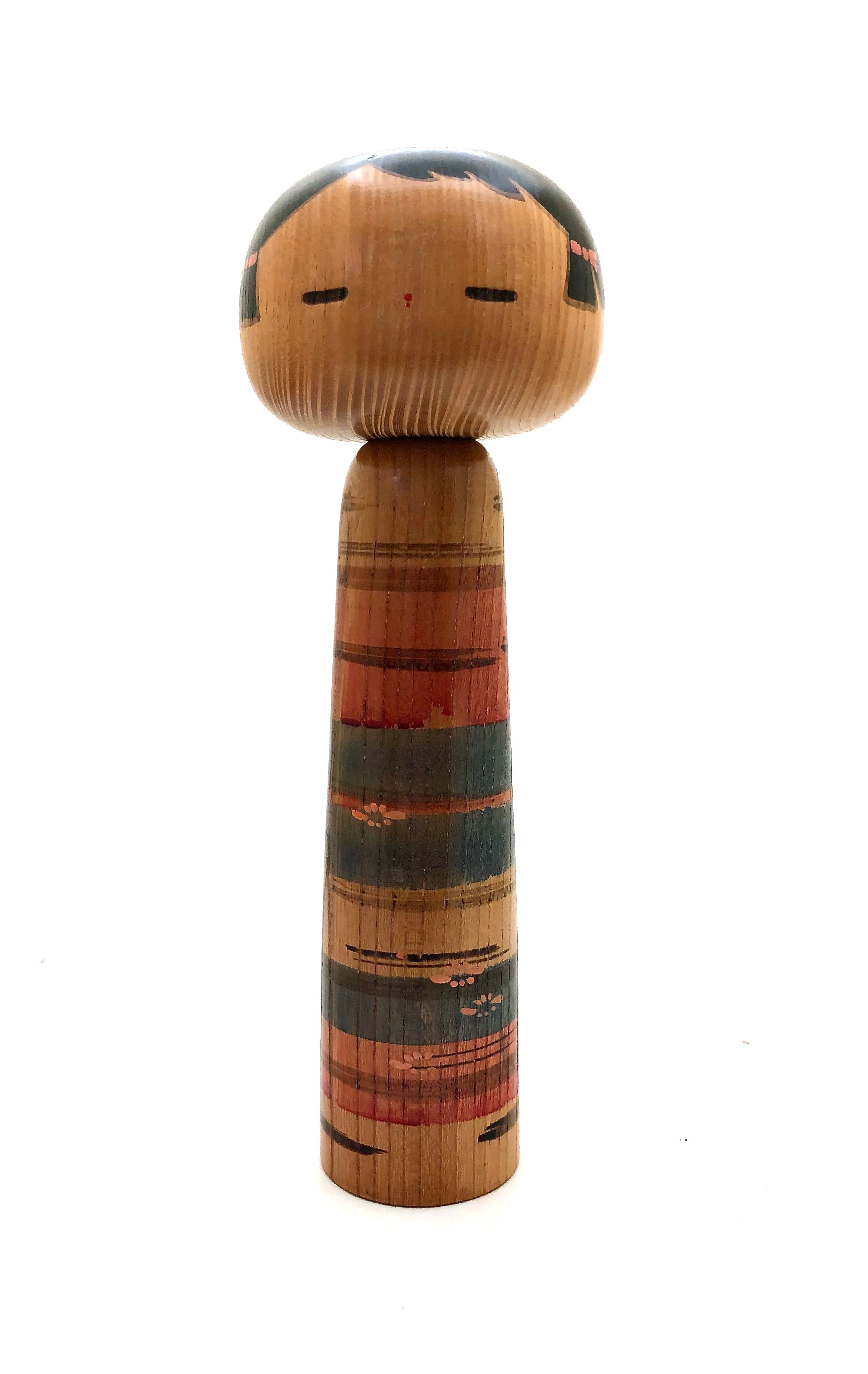 Vintage Sosaku Kokeshi entitled: “Kantori uta | Country Poem” by Yamanaka, Sanpei