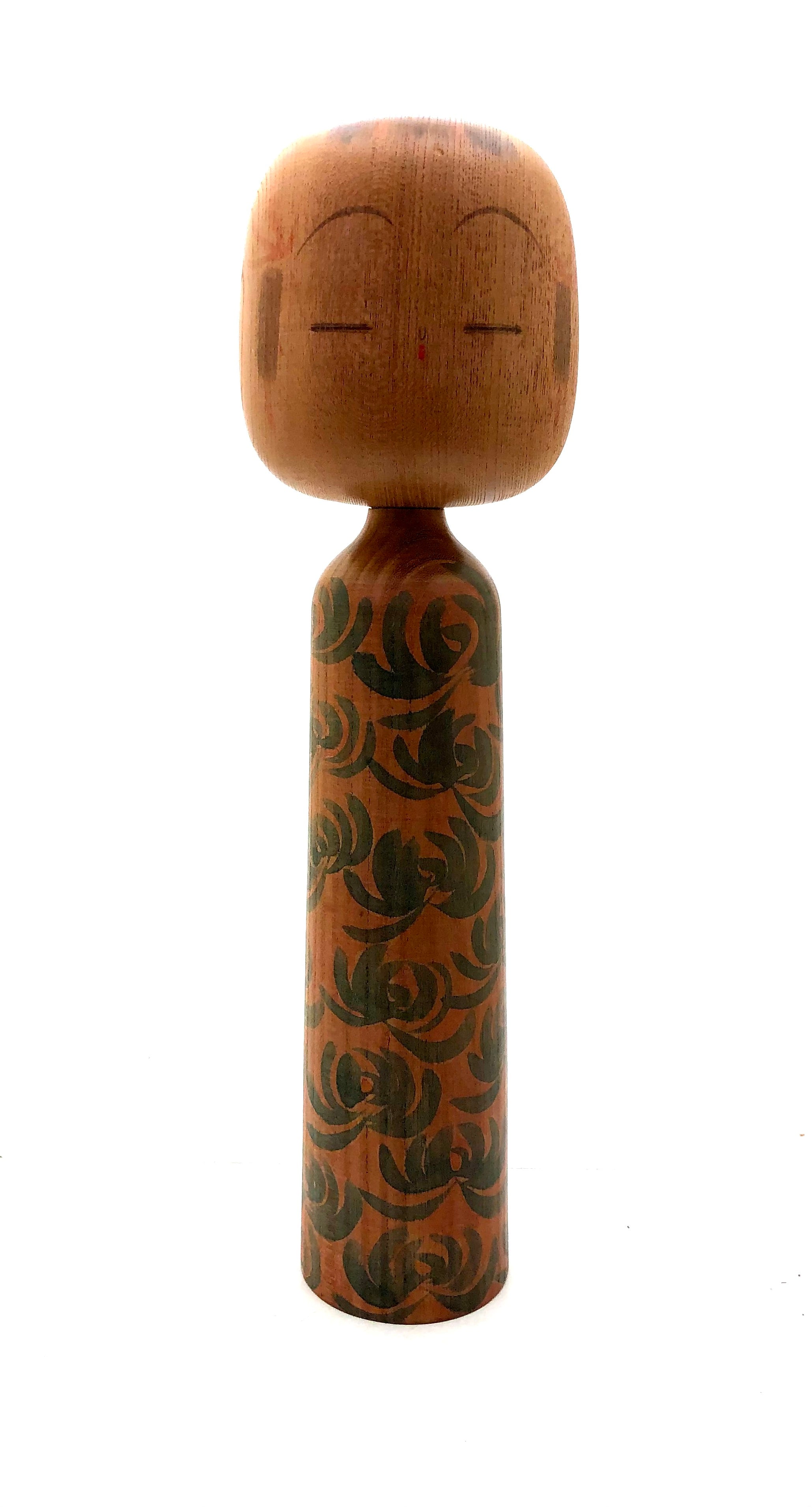 Sosaku Kokeshi entitled: Mugen by Issetsu Kuribayashi