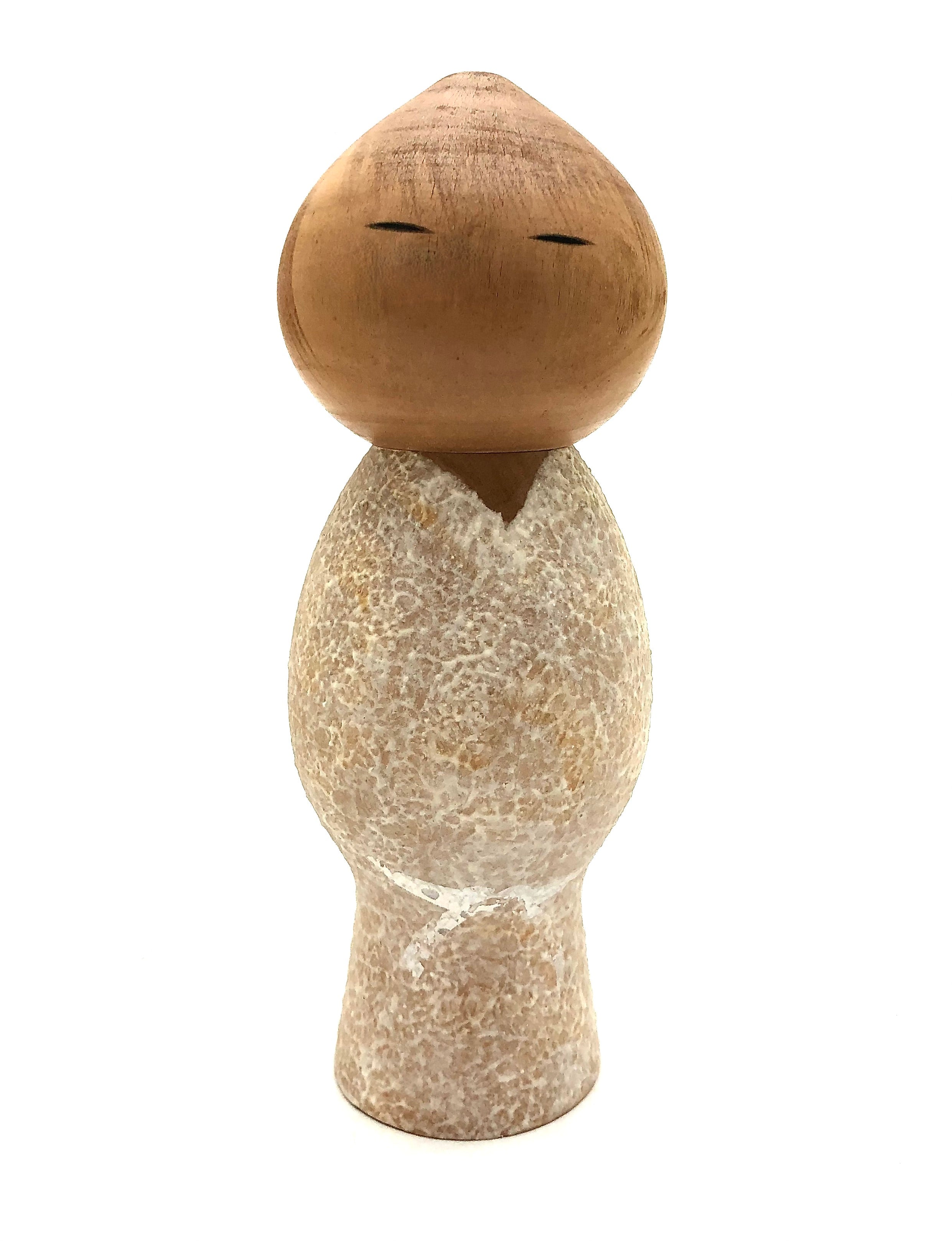 Japanese Vintage Sosaku Kokeshi entitled: ‘Mushin’ | Innocence by Masao Watanabe