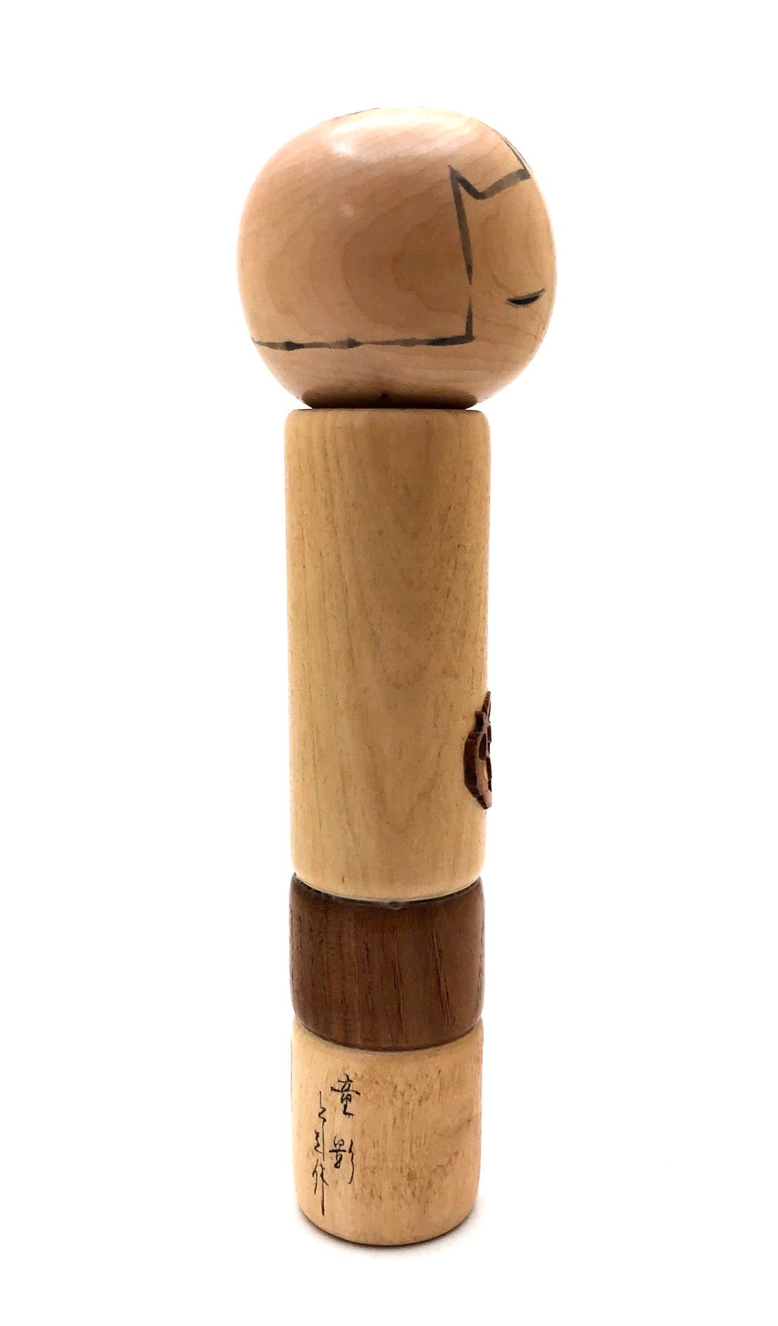 Vintage Sosaku Kokeshi entitled: "Kurumi On'nanoko | Walnut Girl” by Sekiguchi, Toshio