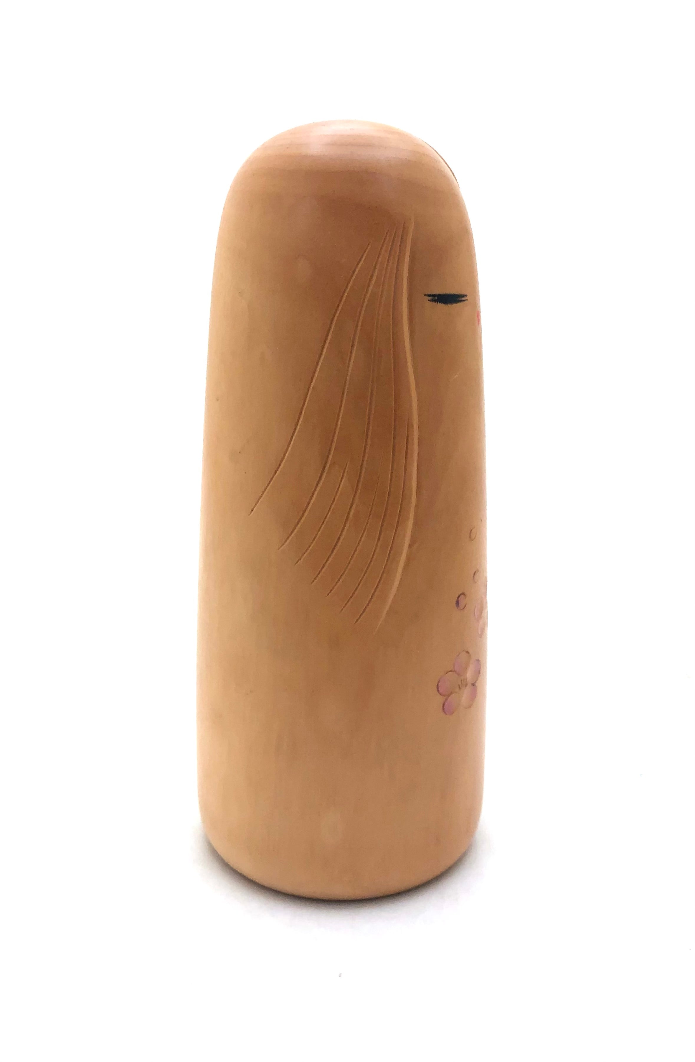 Vintage Sosaku Kokeshi entitled: “Sakura (Cherry Blossom)” by Tsujita, Ryozo