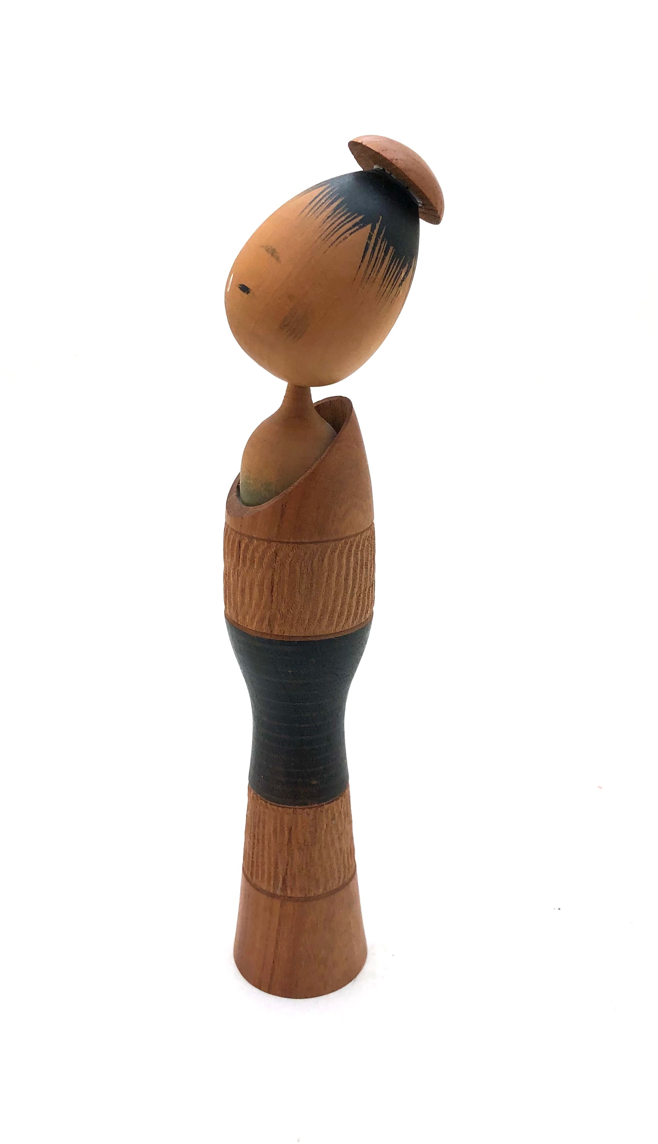 Vintage Sosaku Kokeshi Entitled: "Mebae | Flower Bud" by Watanabe, Masao