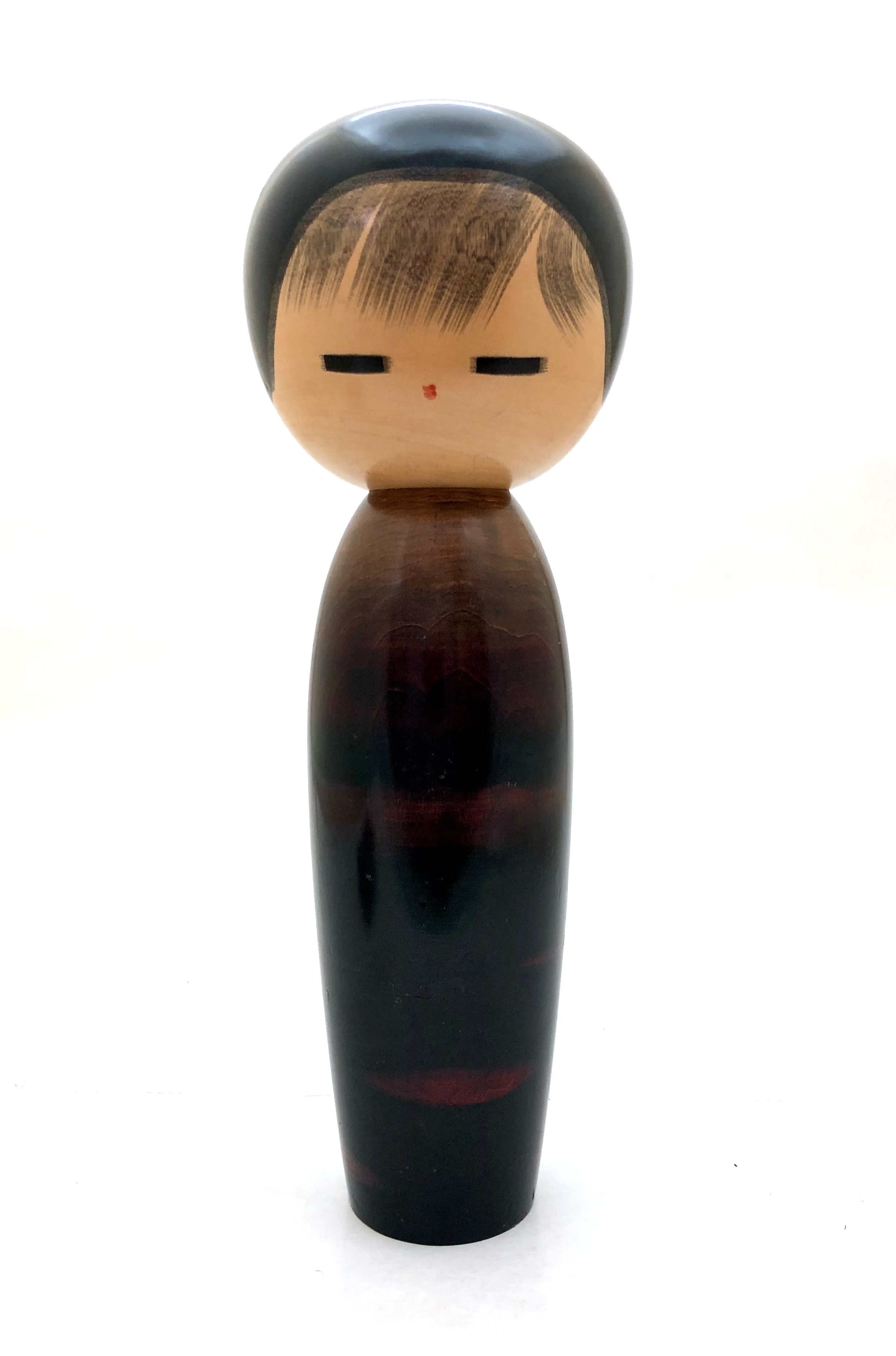 Vintage Sosaku Kokeshi entitled: “‘Sakura no hana | Cherry Blossom” by Watanabe, Masao (1917-2007)