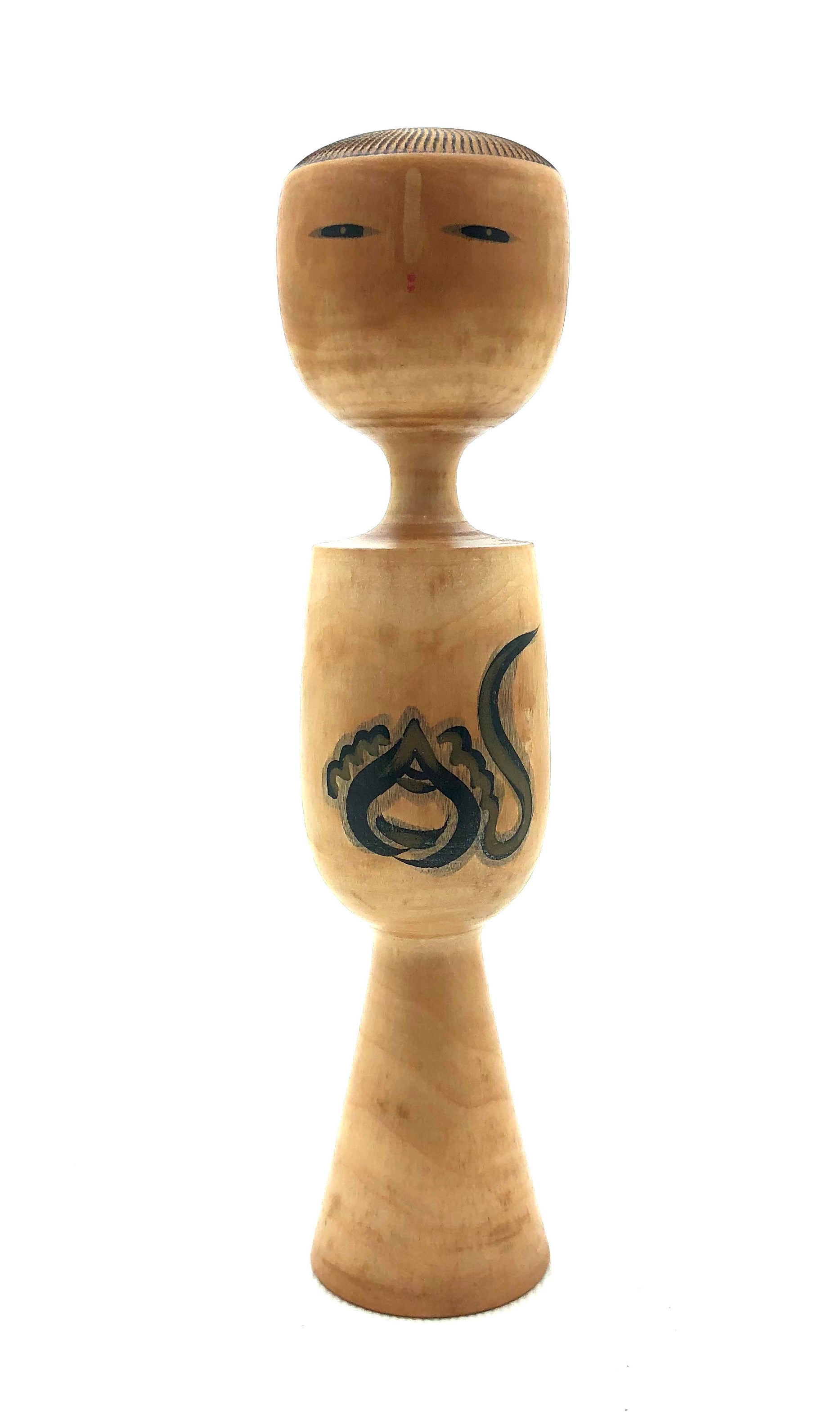 Vintage Japanese Sosaku Kokeshi Entitled: Hoshu “Treasure World”, by Yusa, Fukuju
