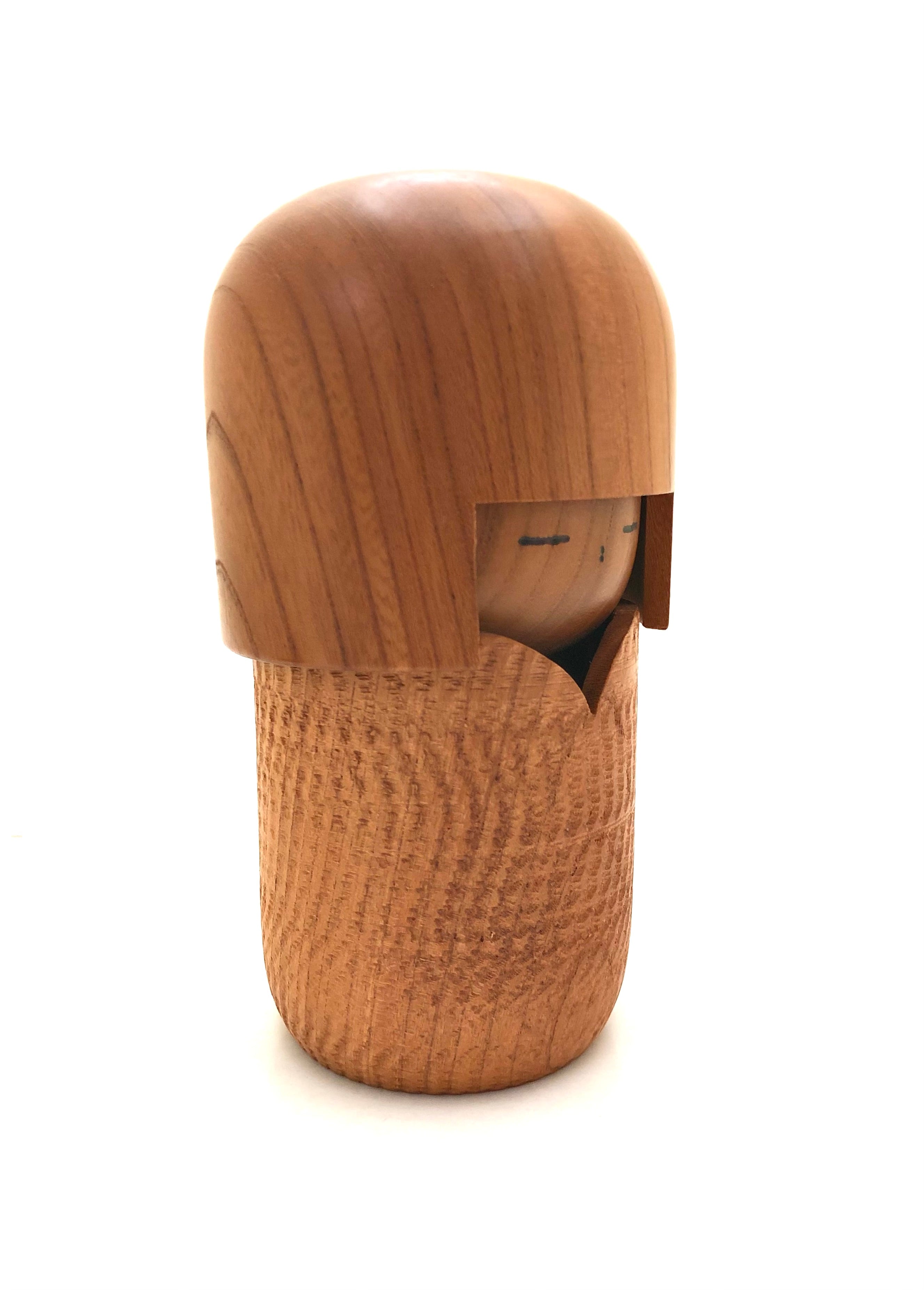 Vintage Sosaku Kokeshi entitled “Uchiki | Shyness” by Shouzan, Shido (1932-1995)