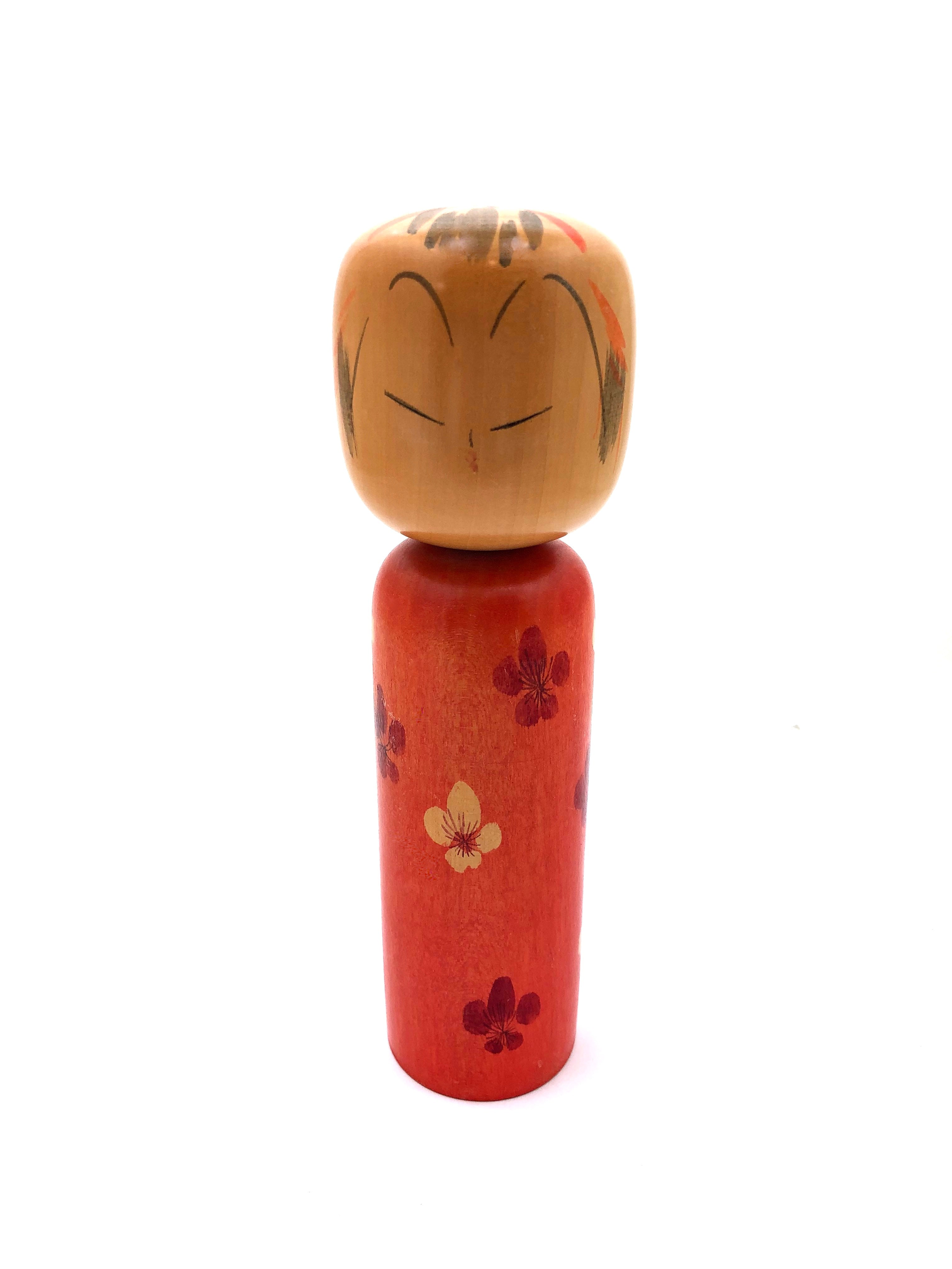 Takahashi, A_Vermillion Cherry Blossom Kokesh
