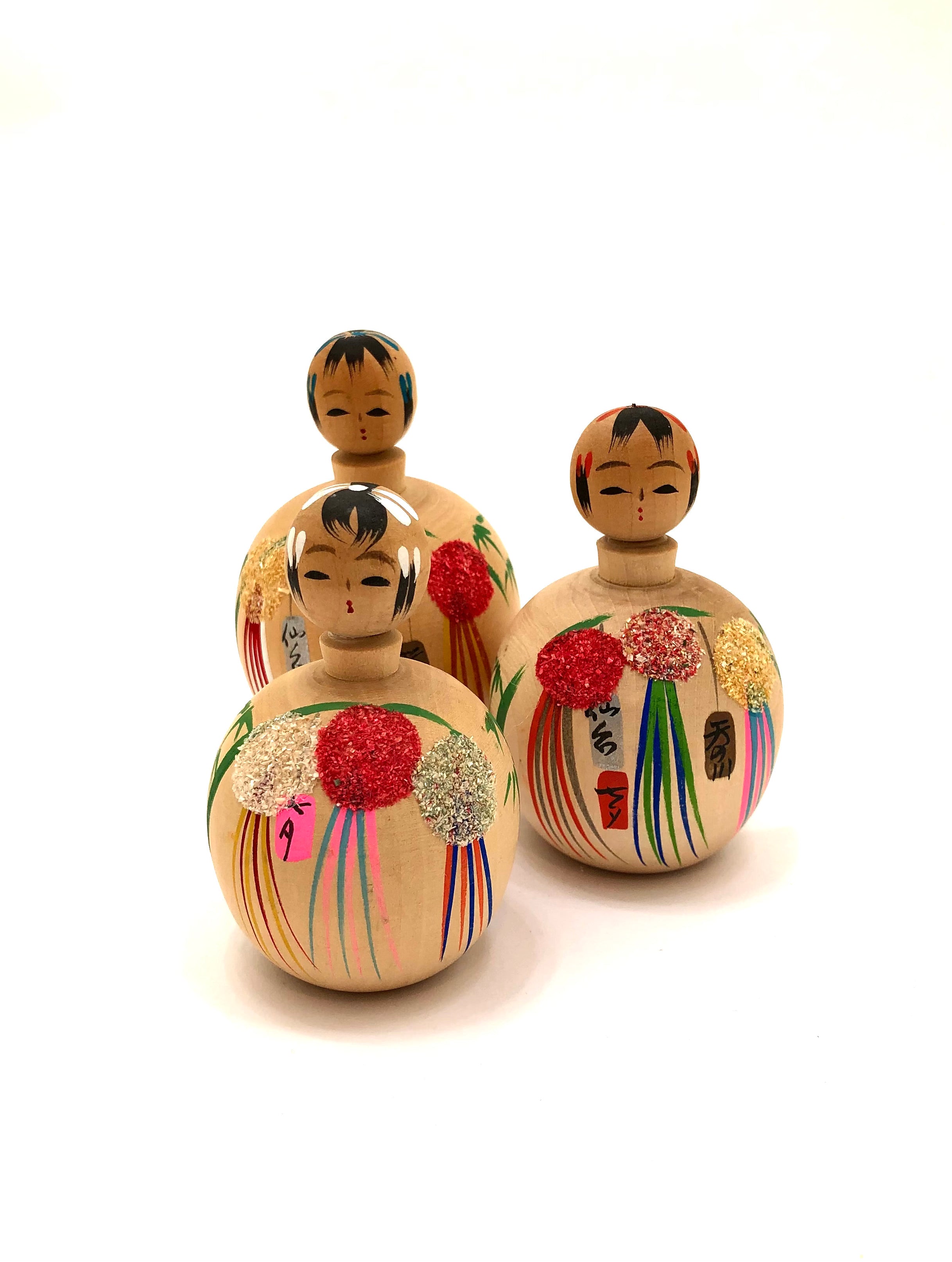 Vintage Sosaku Kokeshi “Tanabata | Star Festival” Dolls