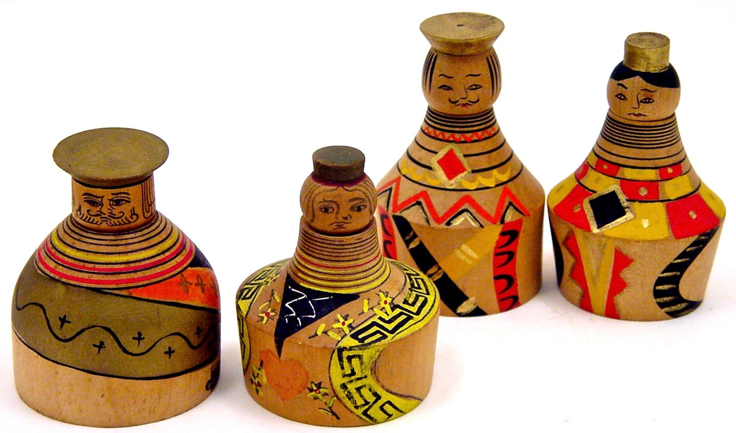 Kokeshi Chess Pieces | Kokess Nebuta | Aomori Prefecture | 1925