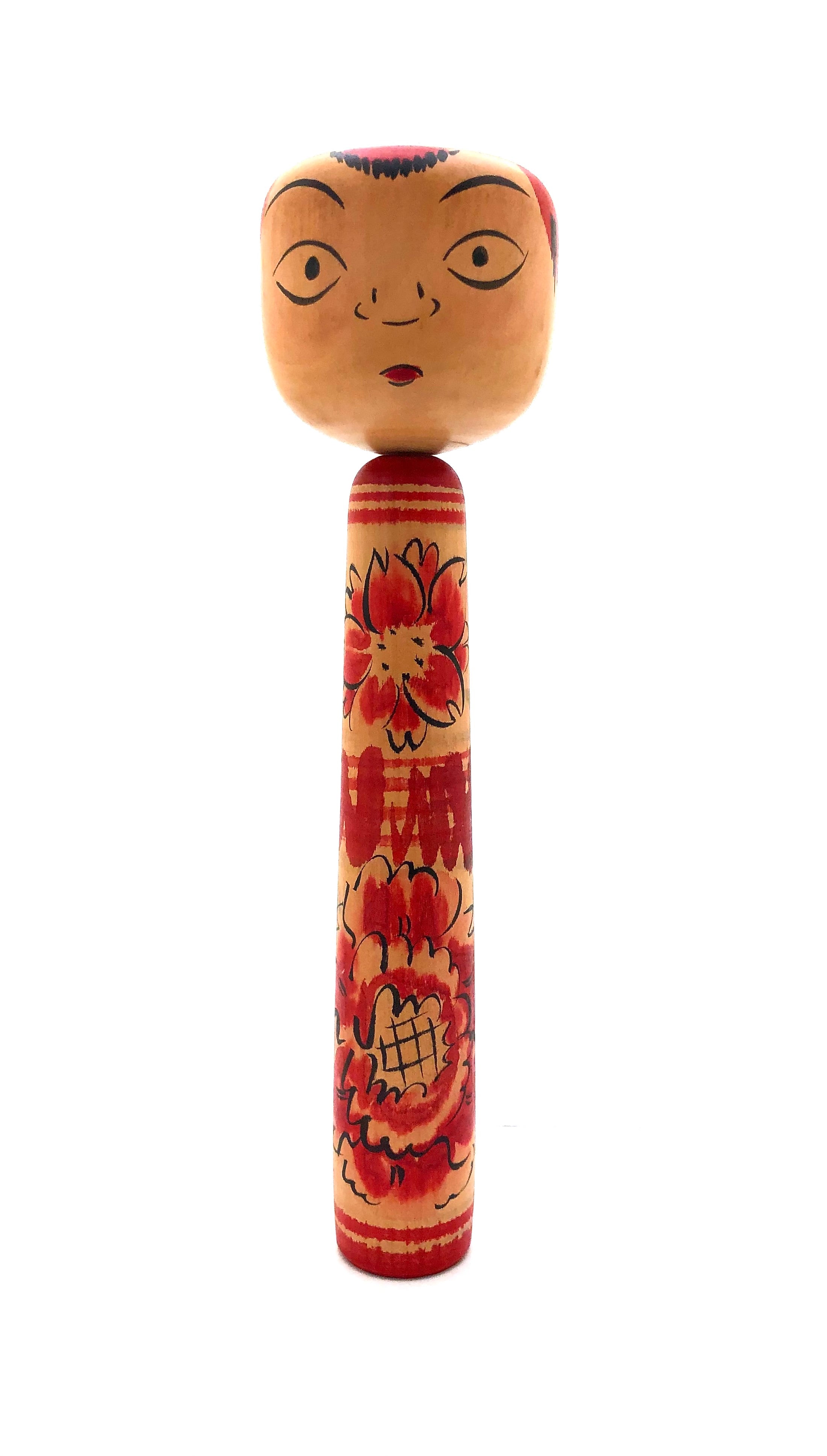 Antique Japanese Traditional, ‘Takobozu’, Nakanosawa Kokeshi by Seya, Shigeharu