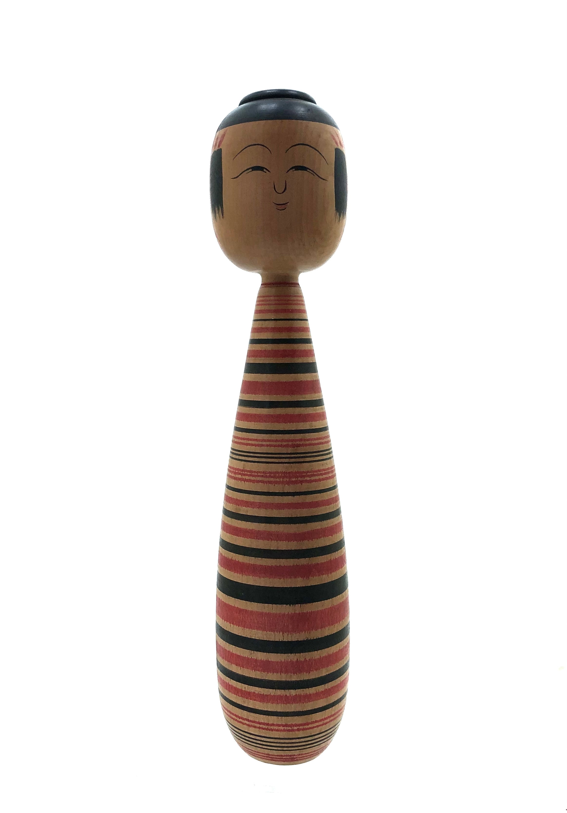 Traditional Vintage, Rare (Tsugaru-Kei) ‘Nuruyu’ Traditional Kokeshi by Sato, Zenji