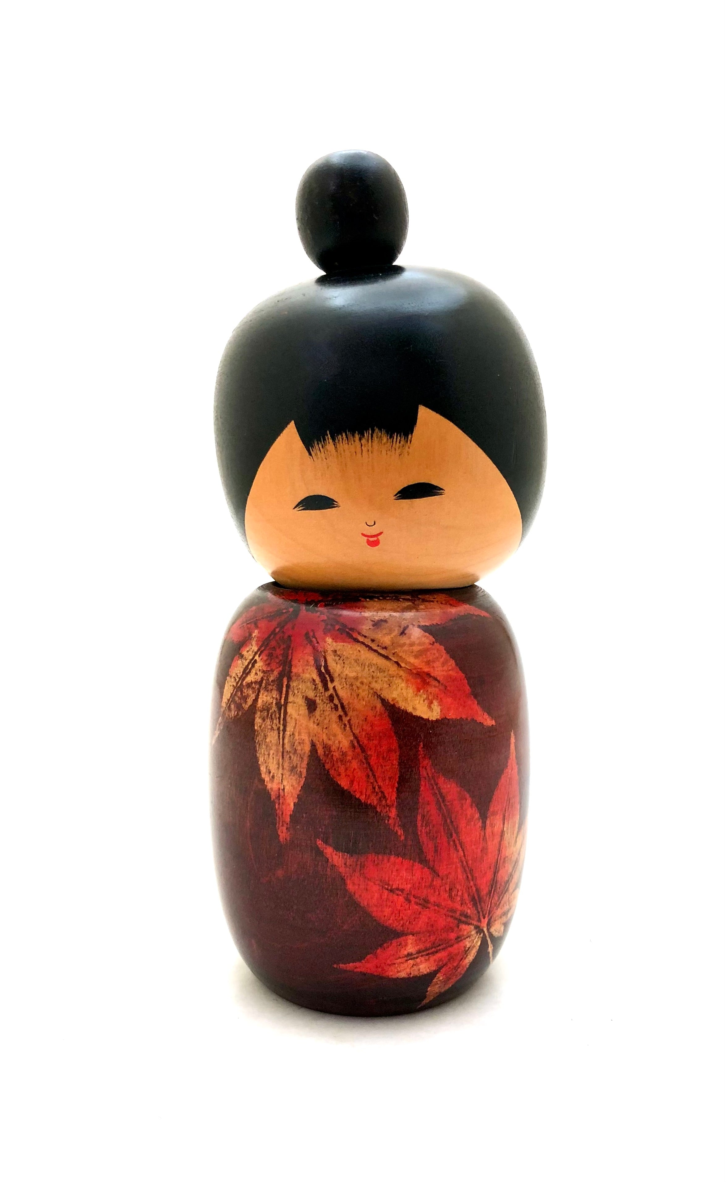 Vintage Japanese Sosaku Kokeshi entitled: Aki | Autumn by Sato Kouson (A.K.A. Komura)