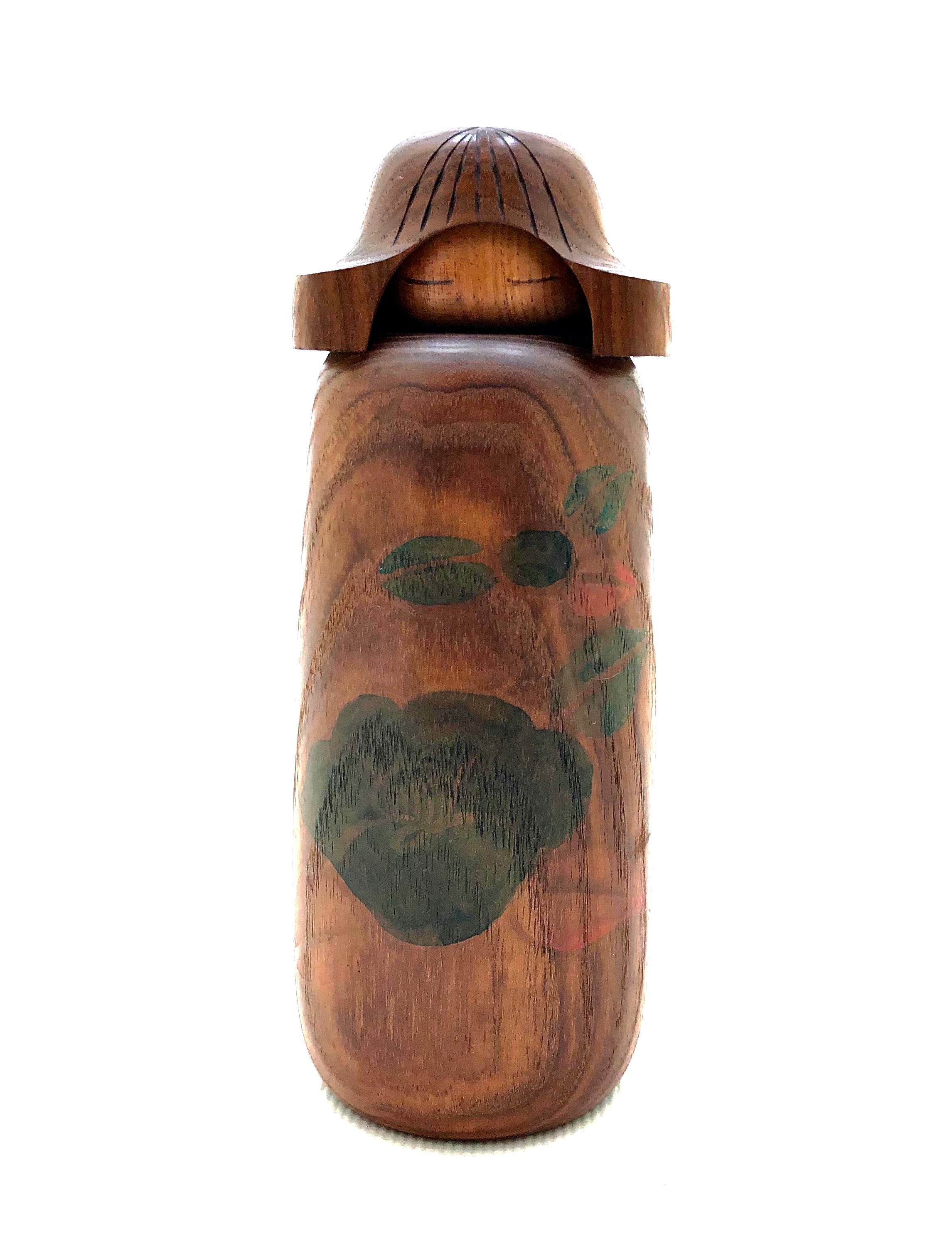 Vintage Sosaku Kokeshi Entitled: Bairin, (Plum Grove) by Miyajima, Muhitsu