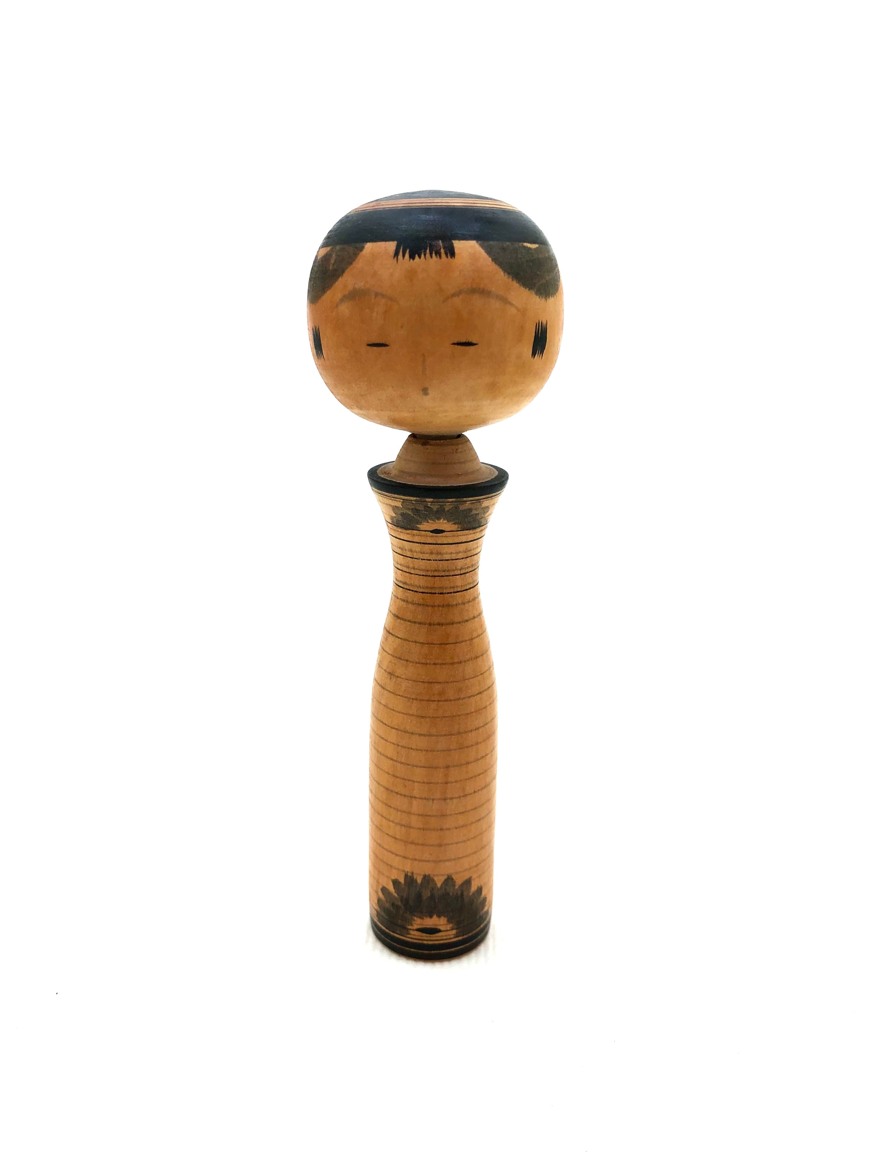 Vintage Traditional Yajirou Kokeshi by Endo Tsutumo