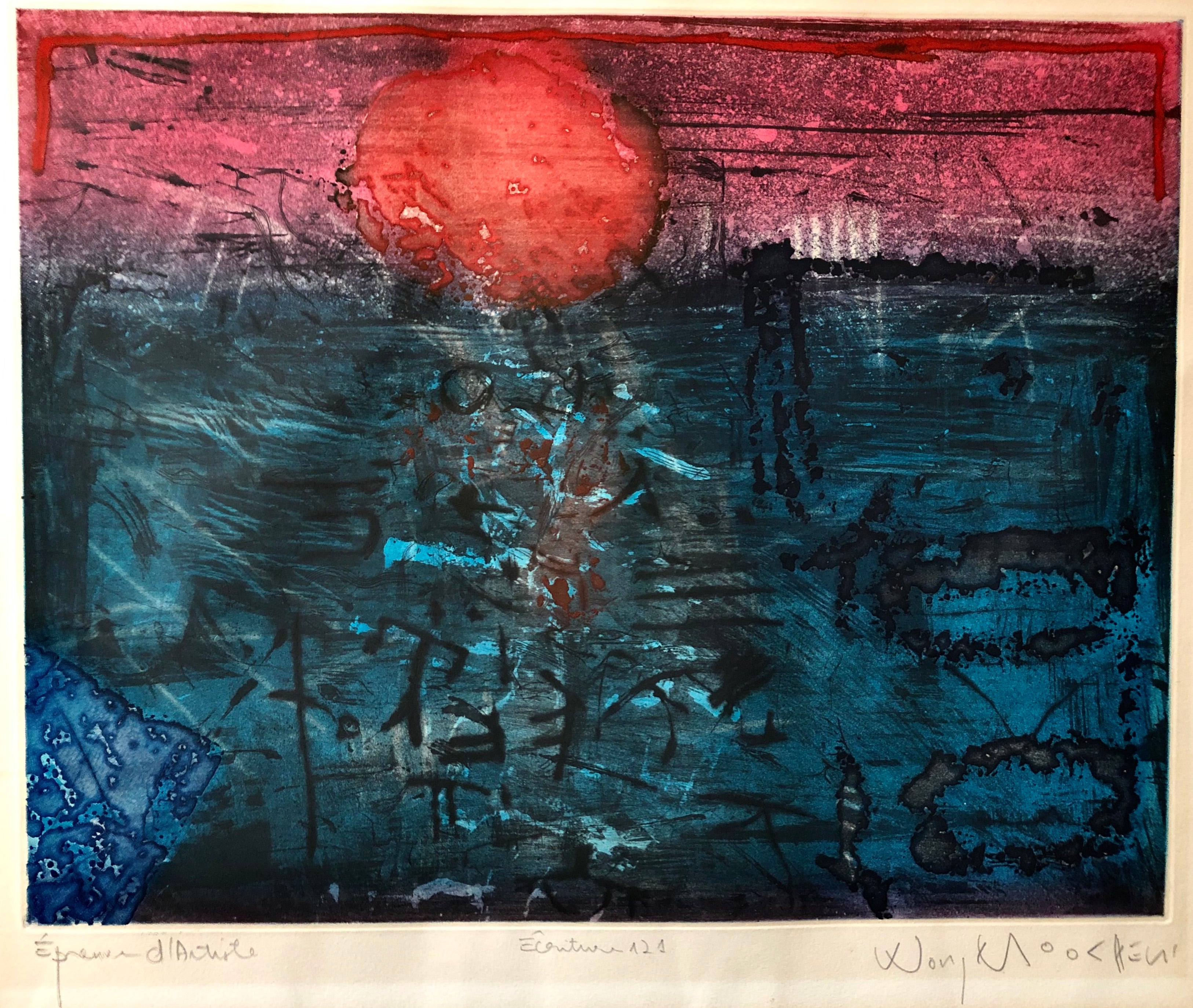 Wong Moo Chew Abstract Etching | Limited Edition