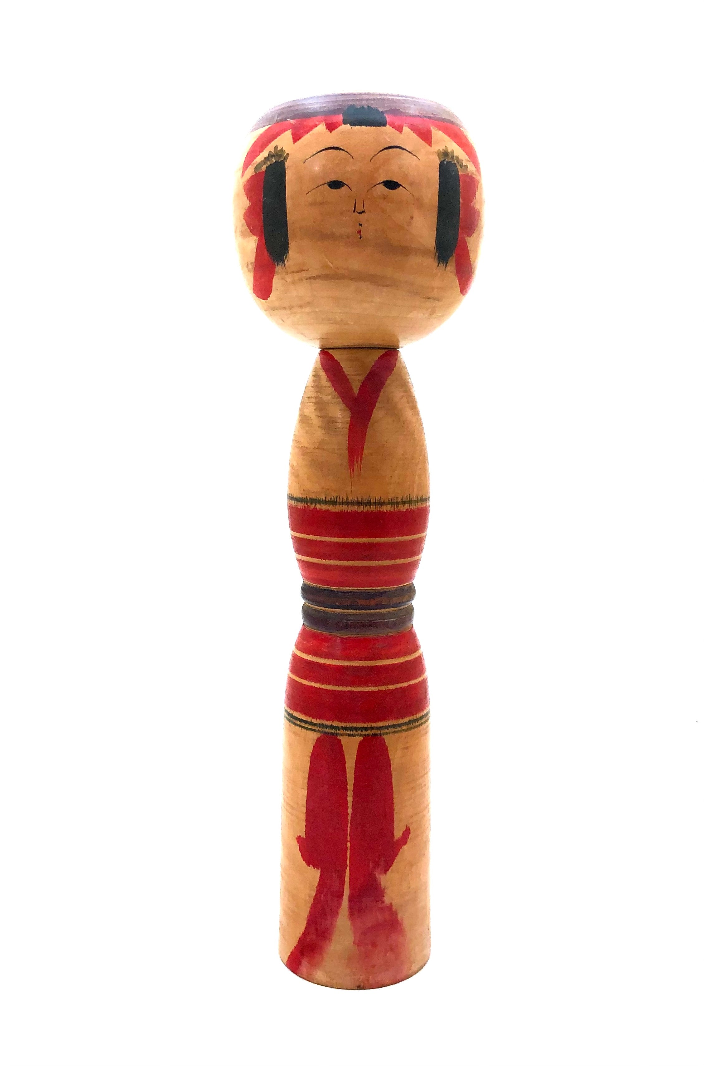 Vintage Yajirou Traditional Kokeshi by Niiyama Fukuo