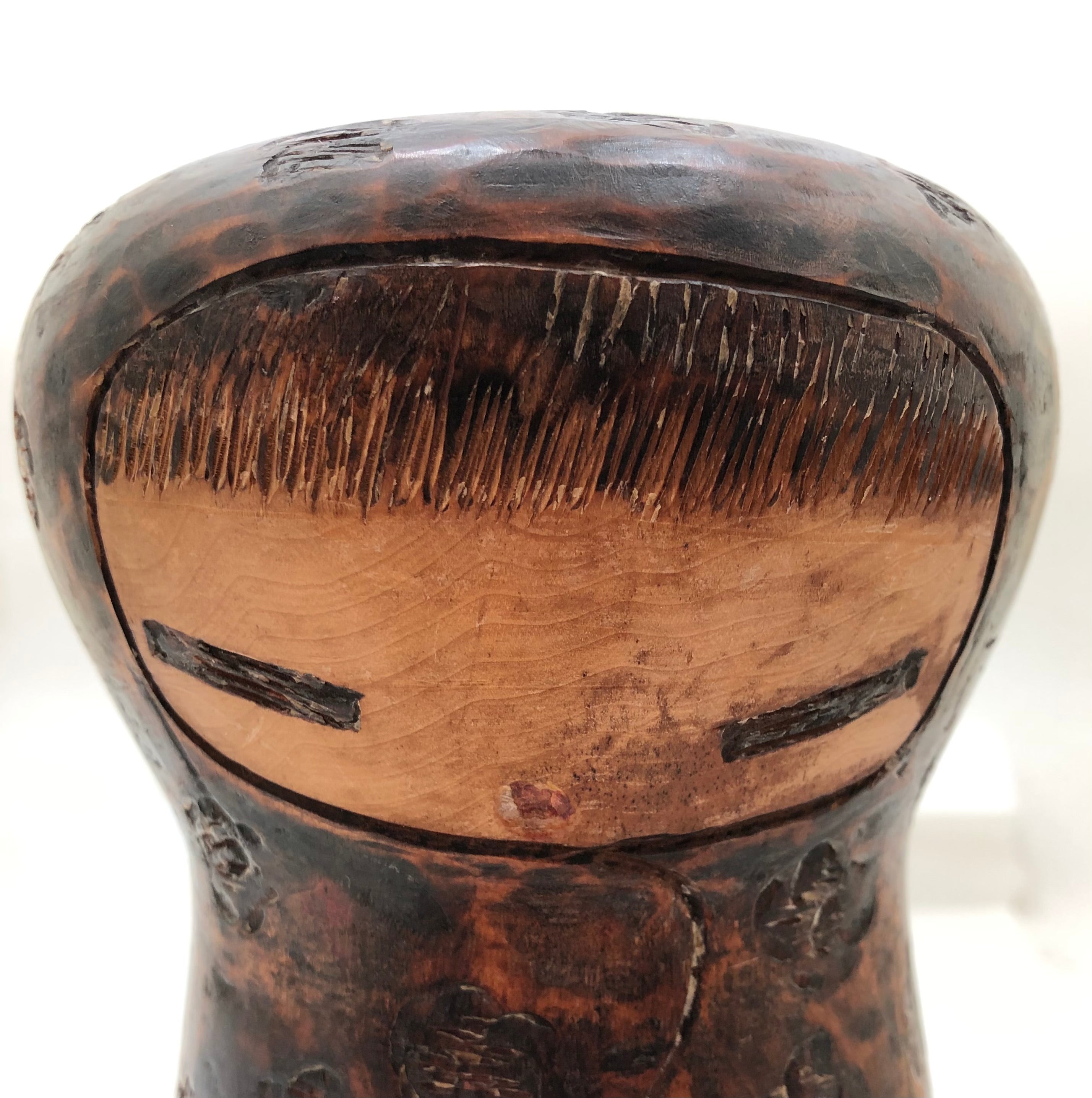 Vintage Sosaku Kokeshi Entitled, “Yuki no ichi | Snow Night” by Aoki, Chikako