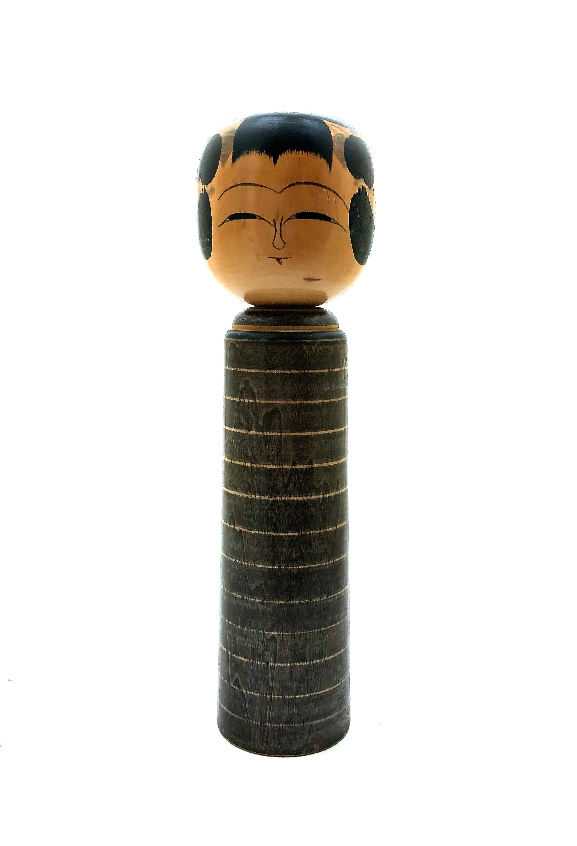 Sosaku Kokeshi entitled: “Koraku |Happiness” by Kiyohara, Takao