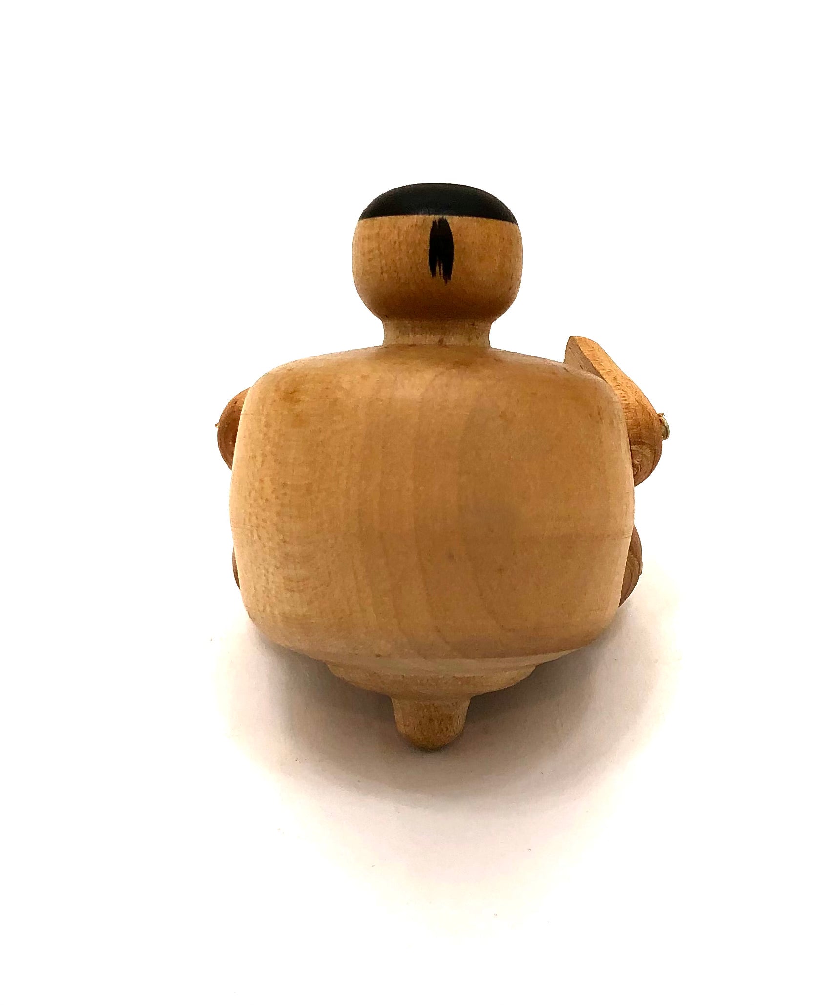 Rare Tougatta Kokeshi Baby in Bath by Mamoru, Fumio | Traditional Tsuta Family Kokeshi Kijigangu