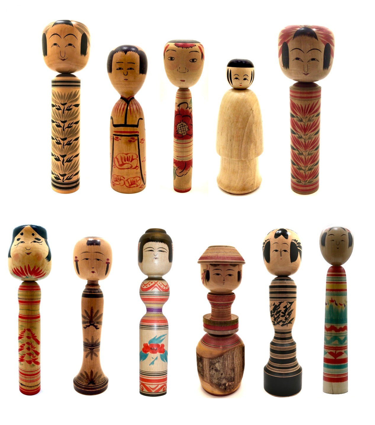 Mingeiarts Traditional Kokeshi Dolls © 