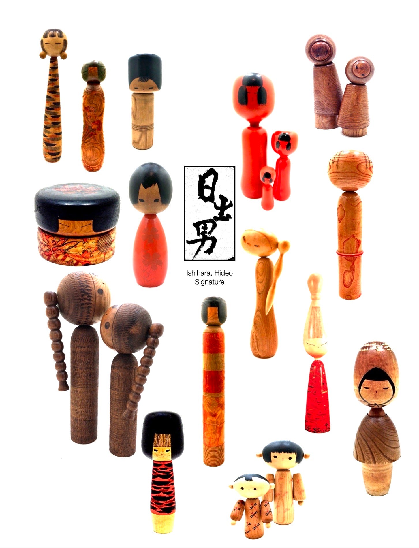 Ishihara, Hideo Japanese Kokeshi Woodworker