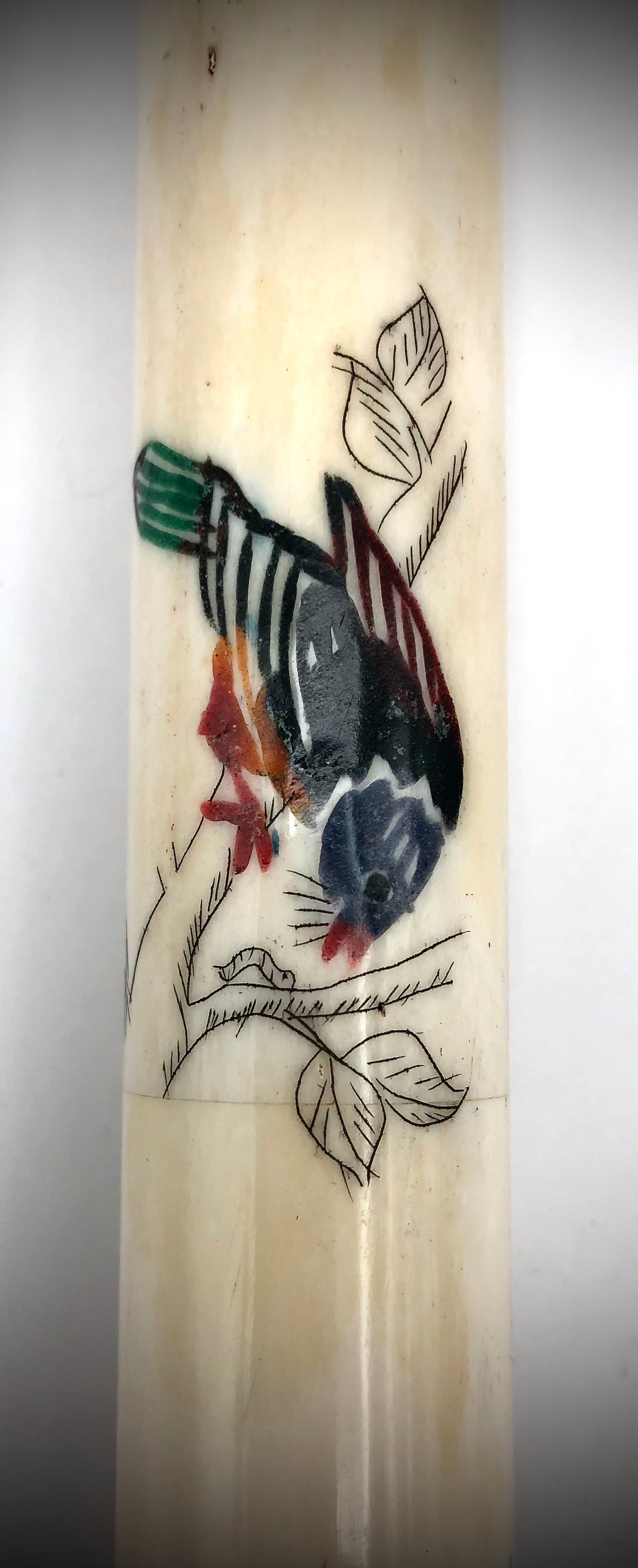 Antique Japanese Bone Calligraphy Brush | An Artist’s Treasure