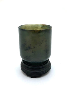 Vintage Chinese Jade Tea Cup | Jade Censor