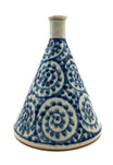 Japanese Tsubojirozo (Tsubo Rō zō), Sometsuke Octopus Arabesque Curlicue Pattern Tokkuri by Tako Karakusa from Arita, Saga Prefecture | 1900s