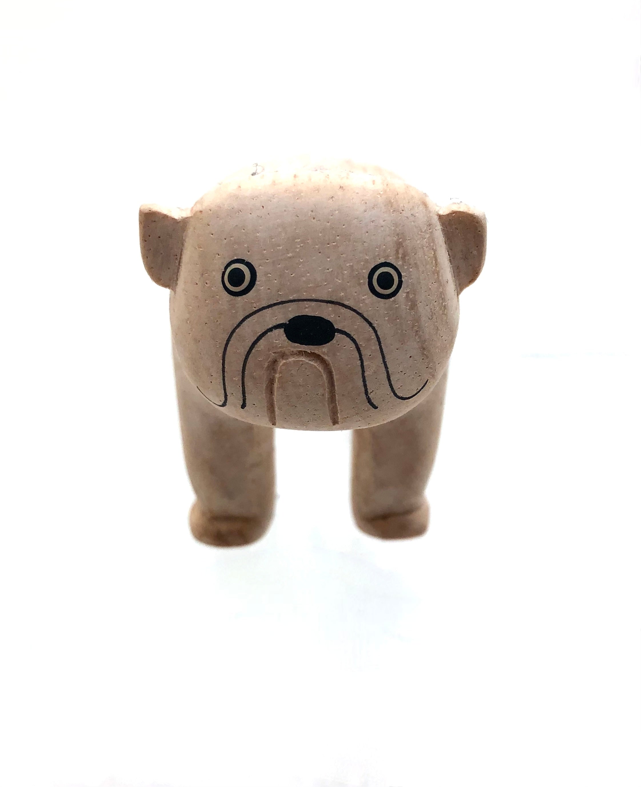 Japanese Carved Bulldog (Burudoggu) Toy