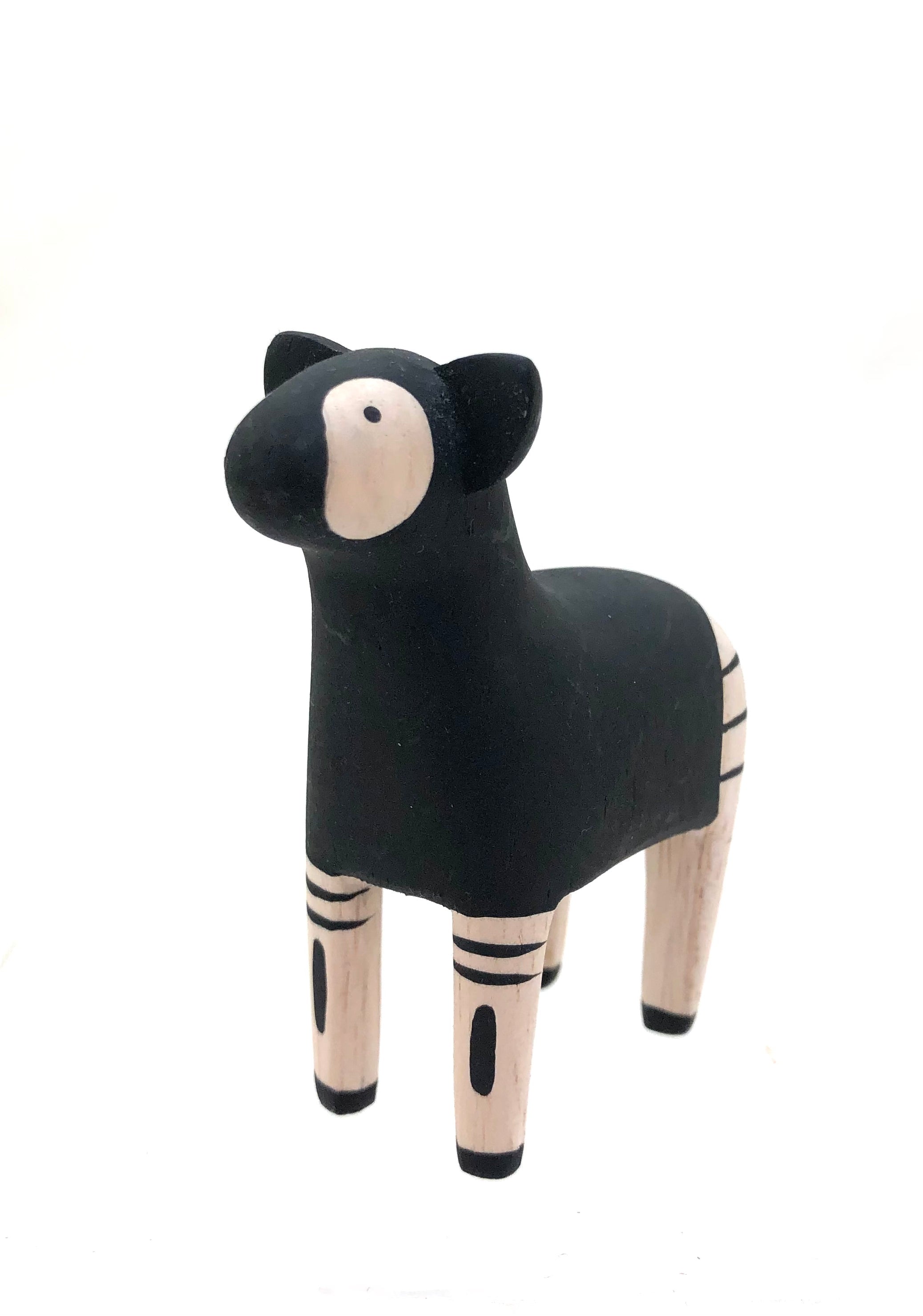 Japanese Carved Wood Sheep (hitsuji) in Standing Position | Toys