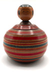 Japanese Traditional Zao Ejiko Kokeshi with Eleven Miniature “mame-omocha” Kokeshi by Mito, Hiroshi